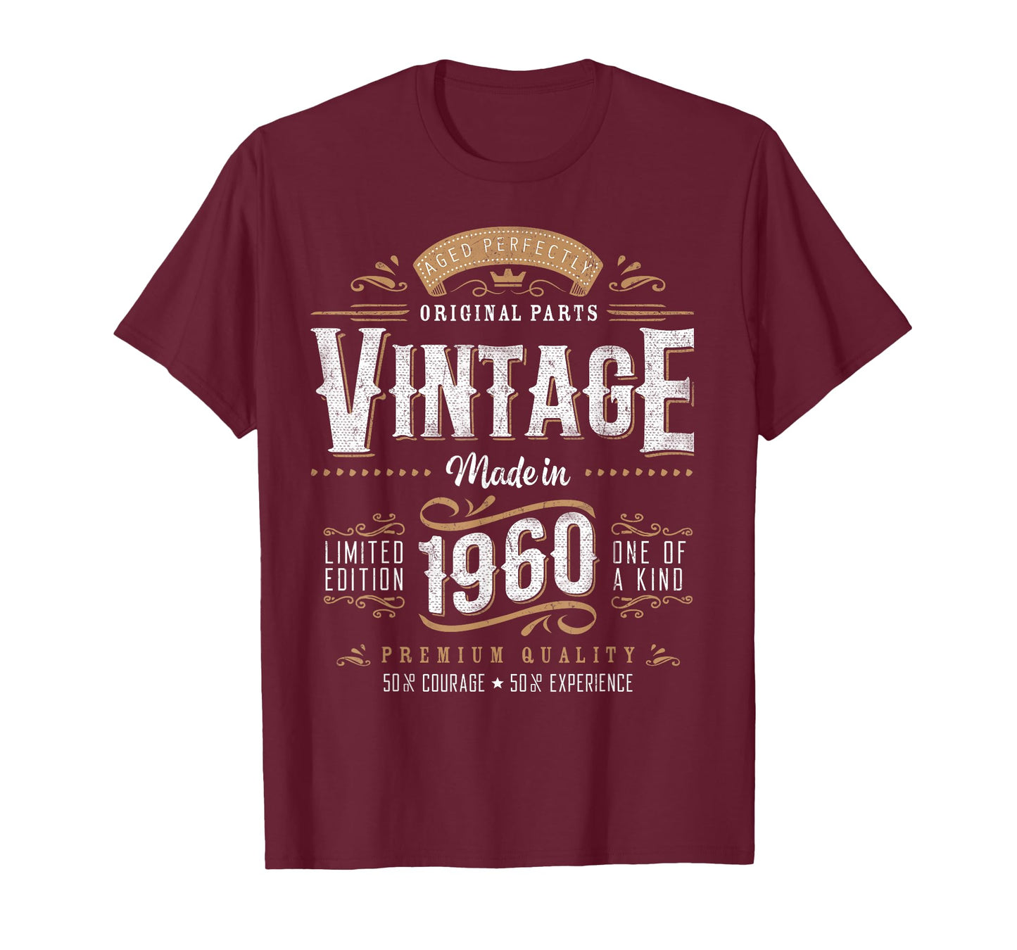 Vintage 1960 65th Birthday Gifts Women Men 65 Year Old T-Shirt