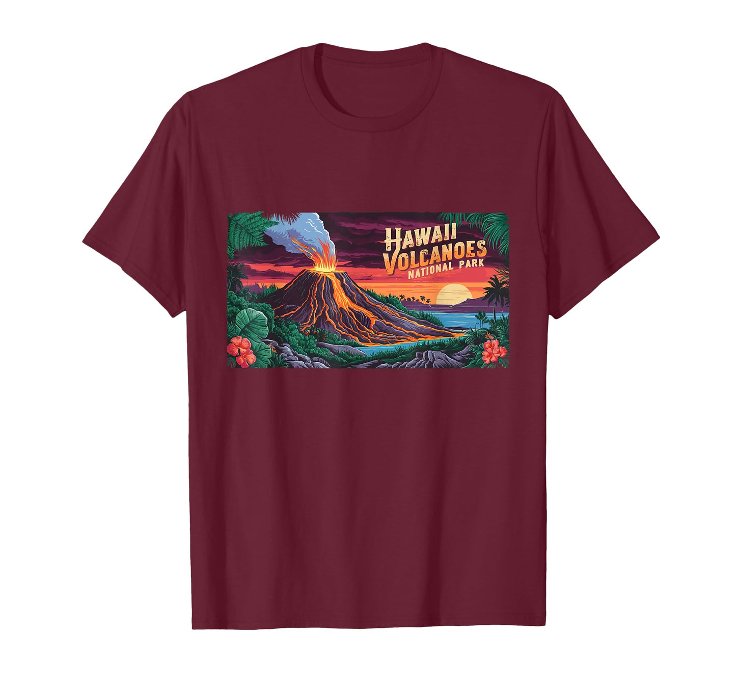 Hawaii Kilauea Volcanoes National Park Vintage Hawaii Travel T-Shirt