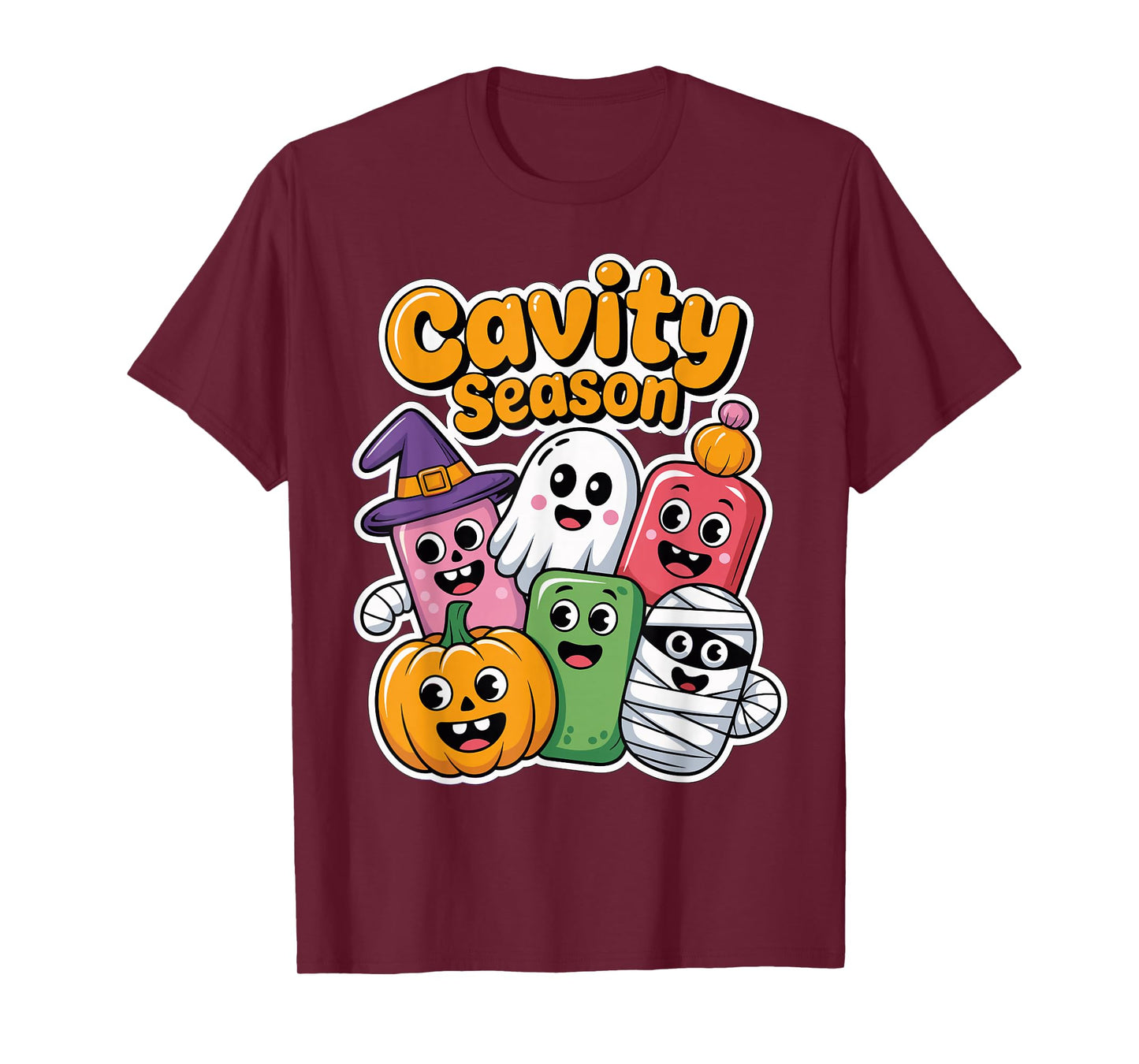 Halloween Cavity Season Spooky Candy Cuteness Parade Funny T-Shirt