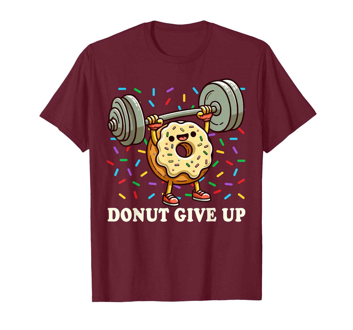 Weightlifting - Funny Fitness Workout Gym Donut Lover T-Shirt