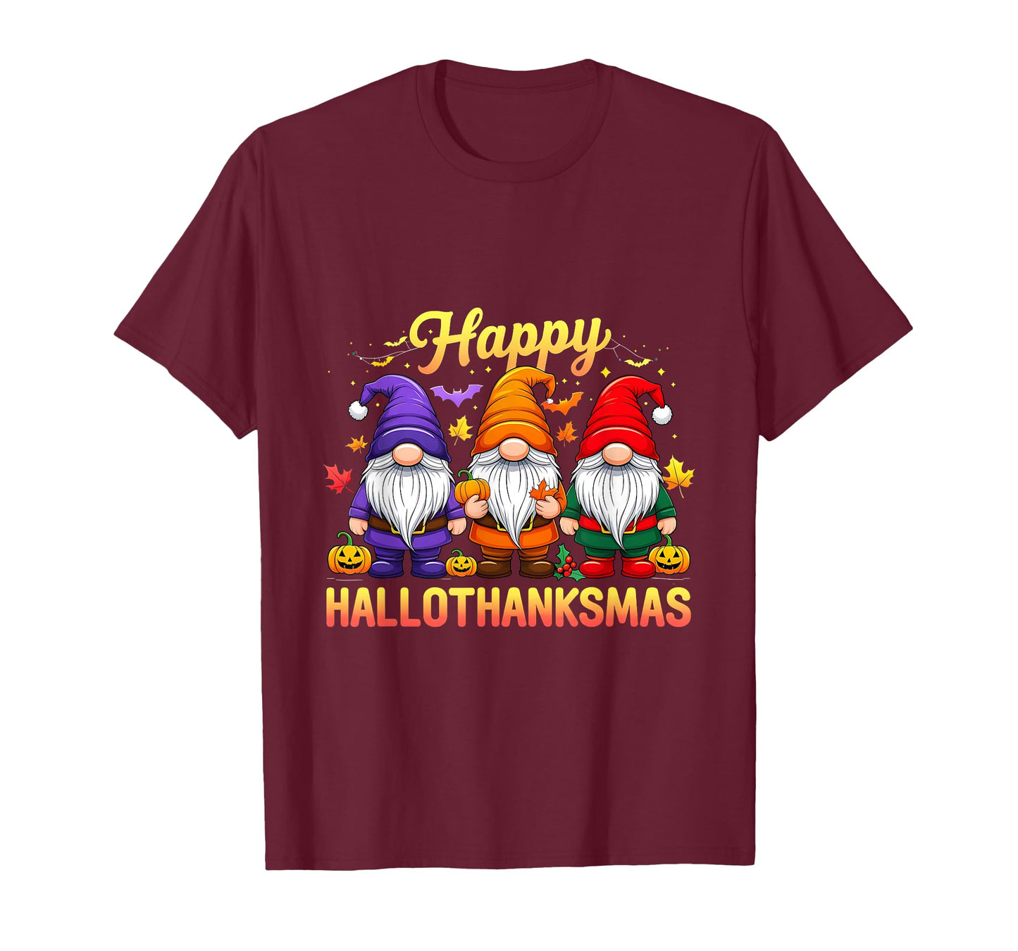 Thanksmas Vintage Happy Hallothanksmas Halloween T-Shirt