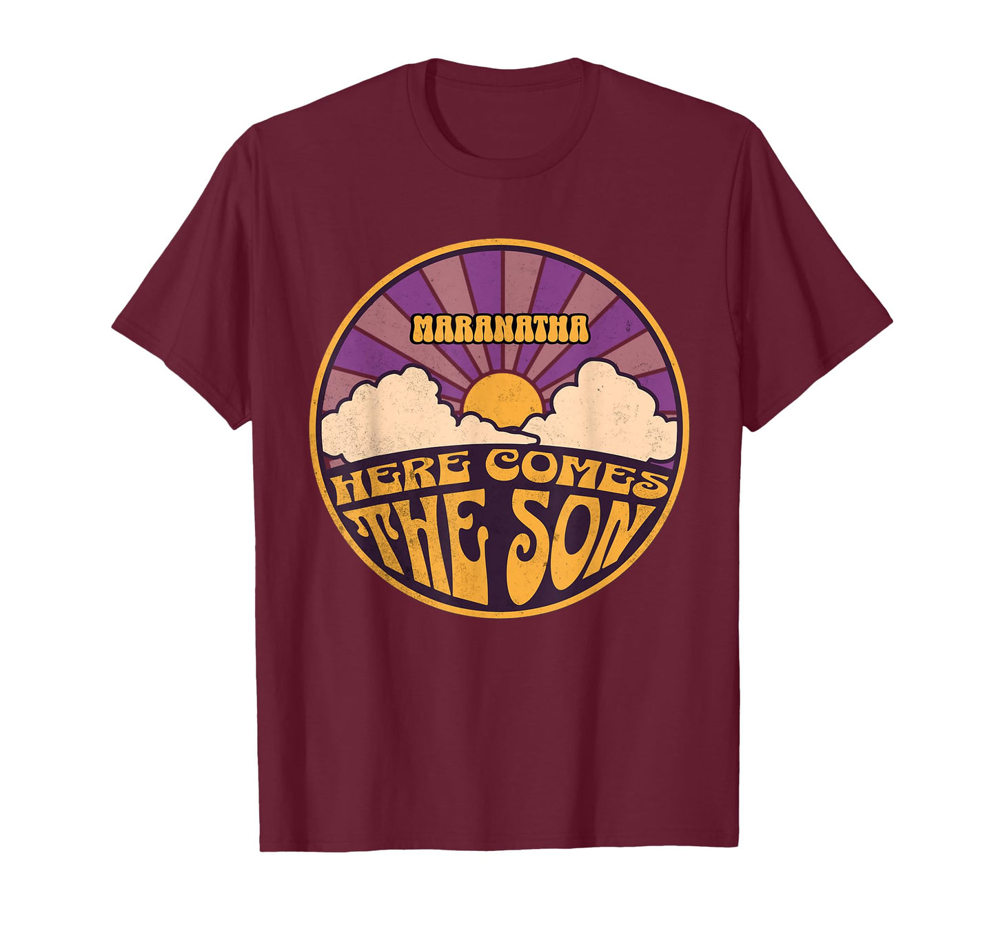 Beans Hot Tees Maranatha Here Comes The Son Jesus Revolution People Easter T-Shirt