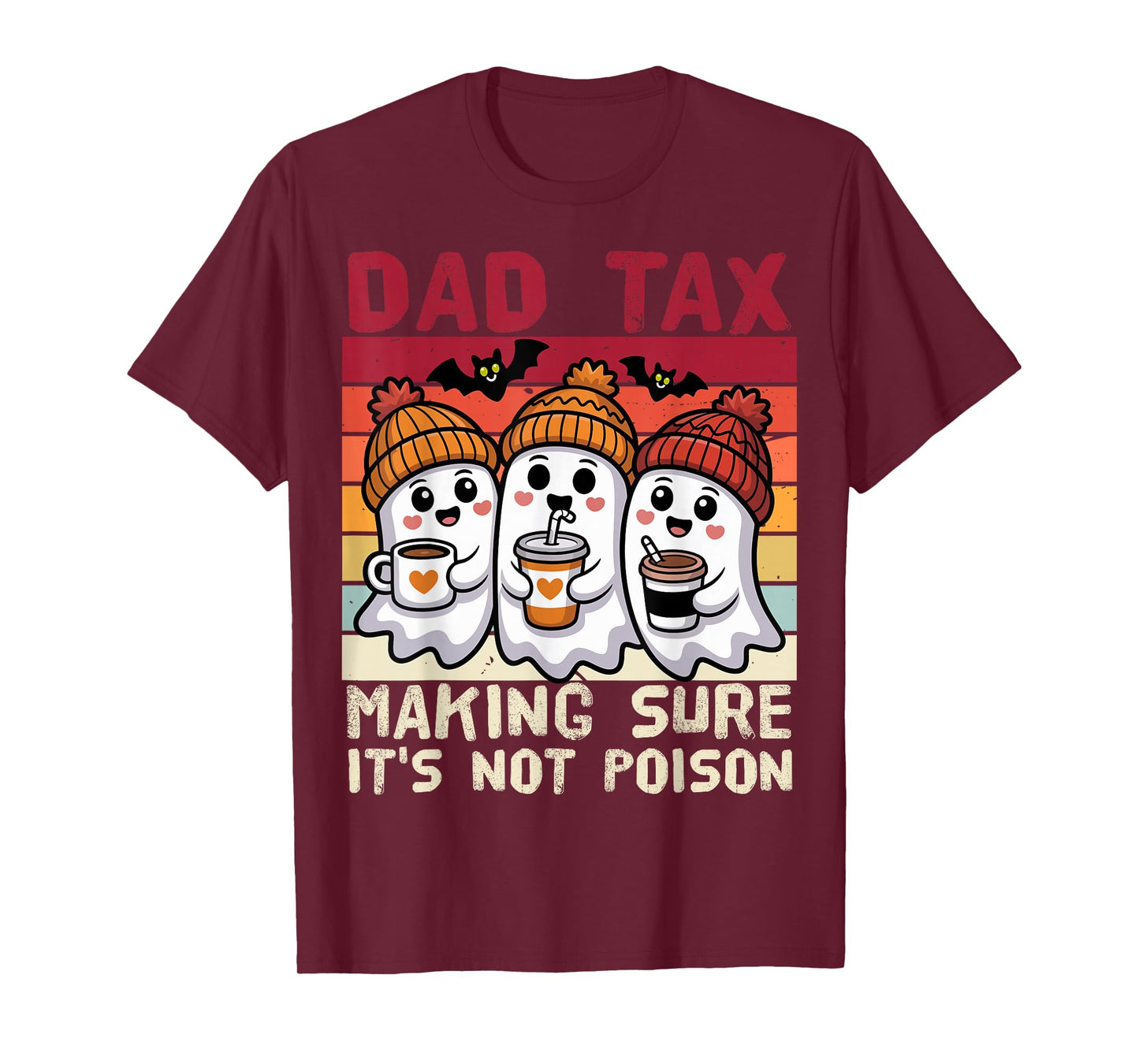 Funny Daddy Boo Halloween Family Matching Costume Ghost Dad T-Shirt
