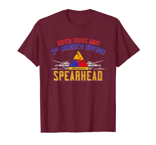 3rd Armored Division Veteran 3rd Ad Spearhead Vintage Gifts T-Shirt