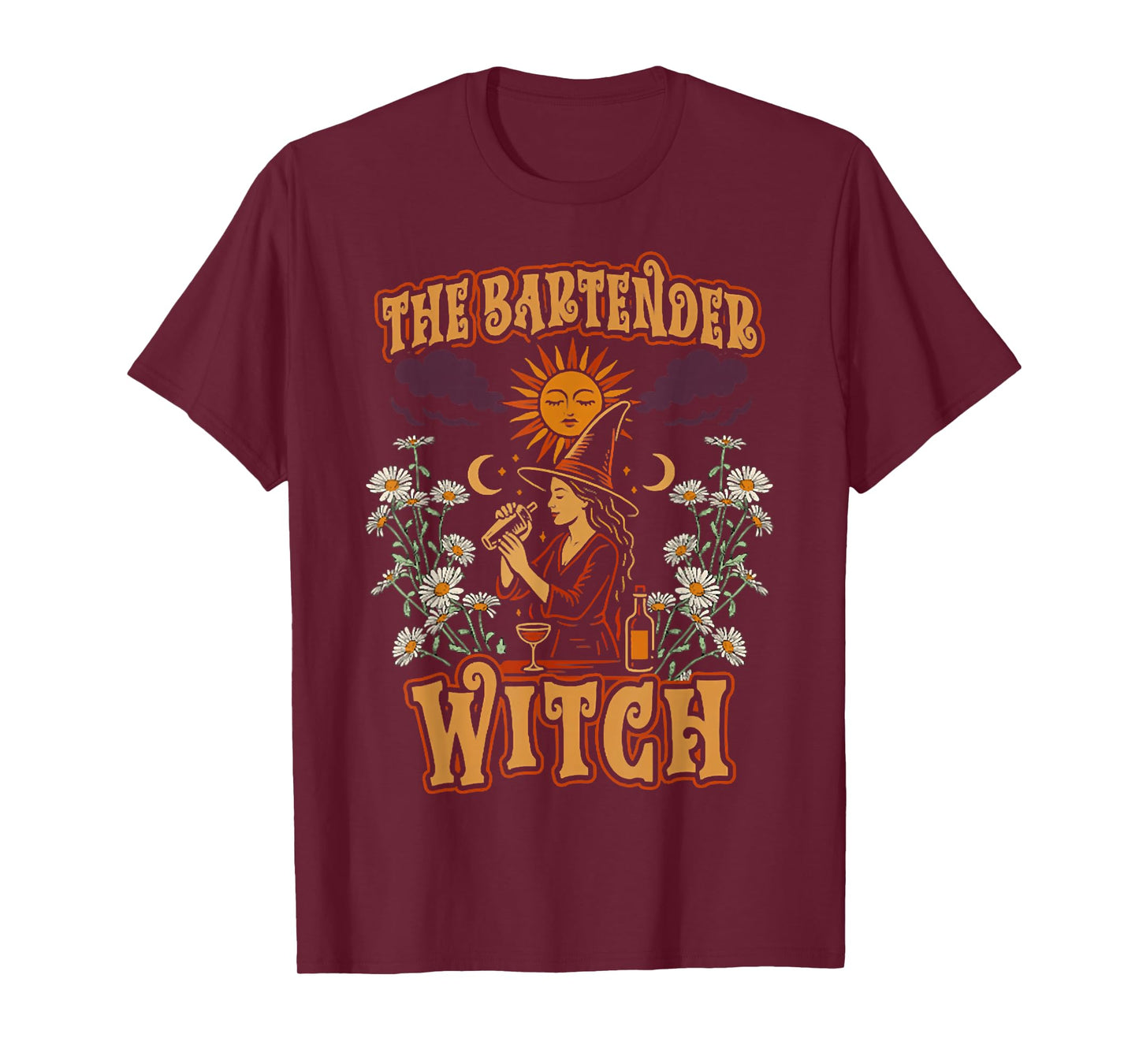 The Bartender Witch, Halloween Bartender, Spooky Season Tee T-Shirt