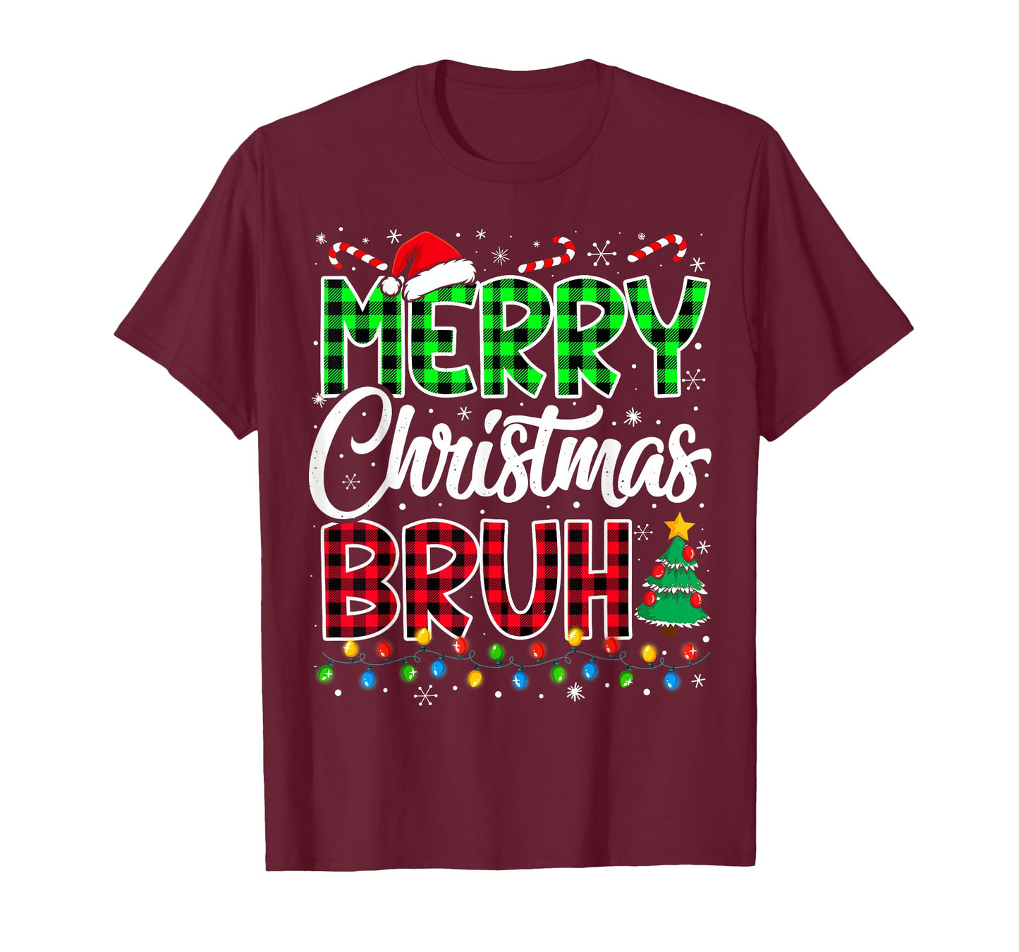 Bruh Christmas Kids Teens Boys Funny Christmas Humor Meme T-Shirt
