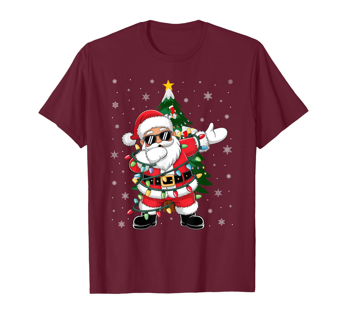Dabbing Santa Claus Kids Boys Girls Cute Xmas Dab T-Shirt