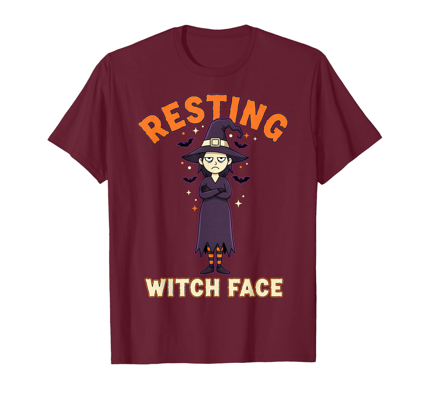 Resting Witch Face Funny Halloween Witch Spooky T-Shirt