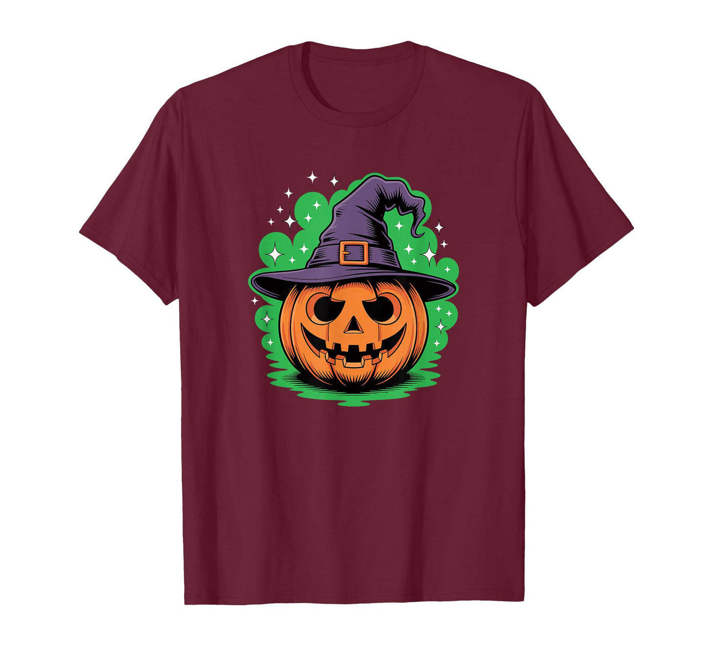 Halloween Pumpkin Witch Hat Spooky Season T-Shirt