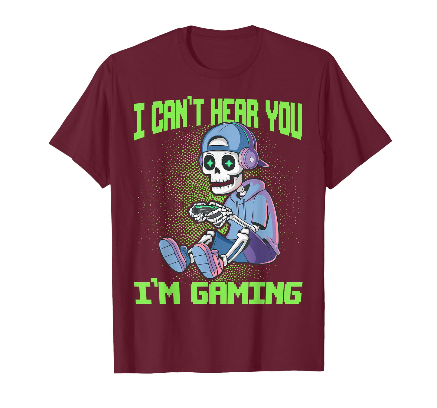 Gamer Skeleton Gaming Video Games T-Shirt