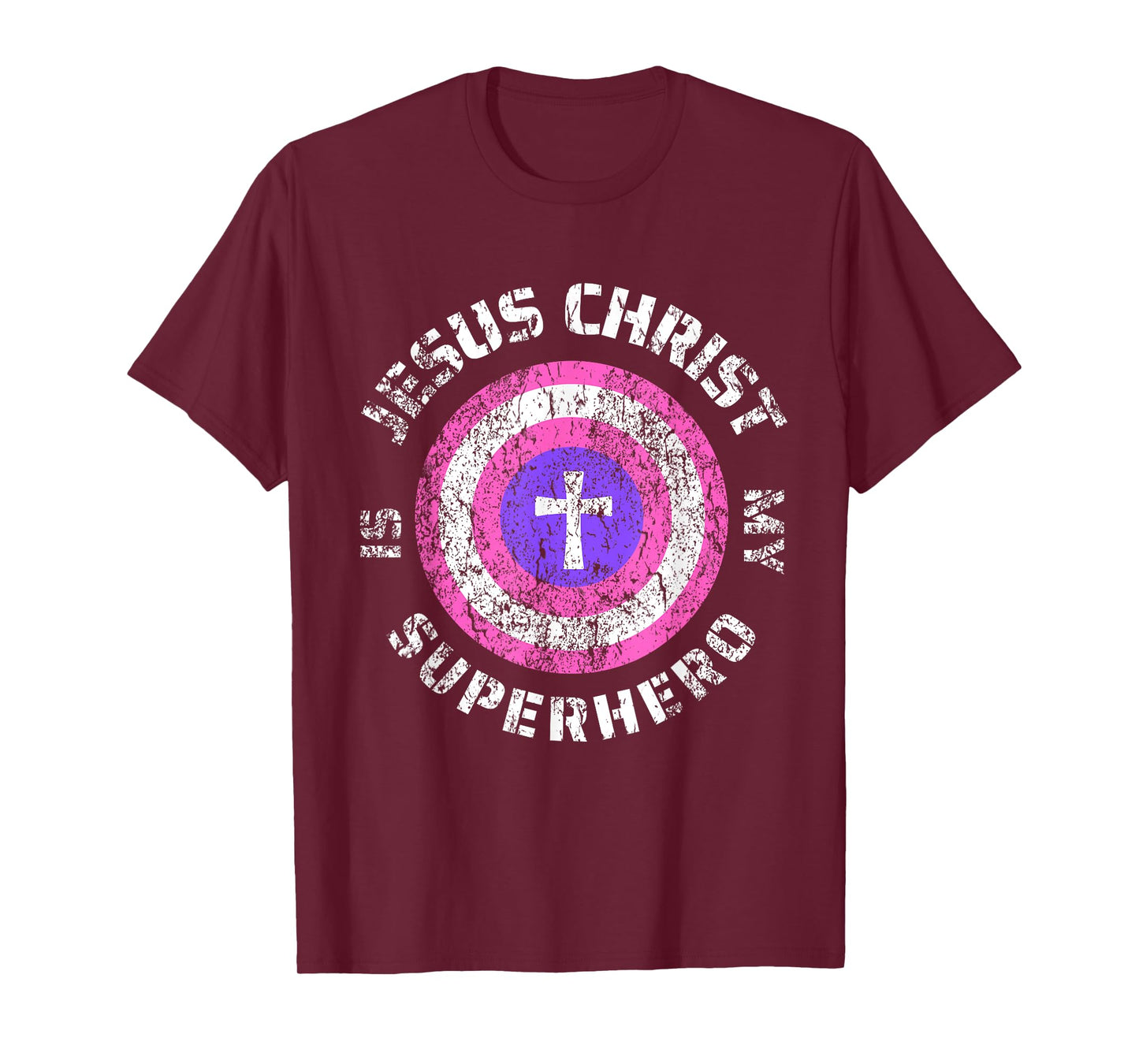 Jesus Christ Is My Superhero Jesus Kids Toddler Girls 5T 4T T-Shirt