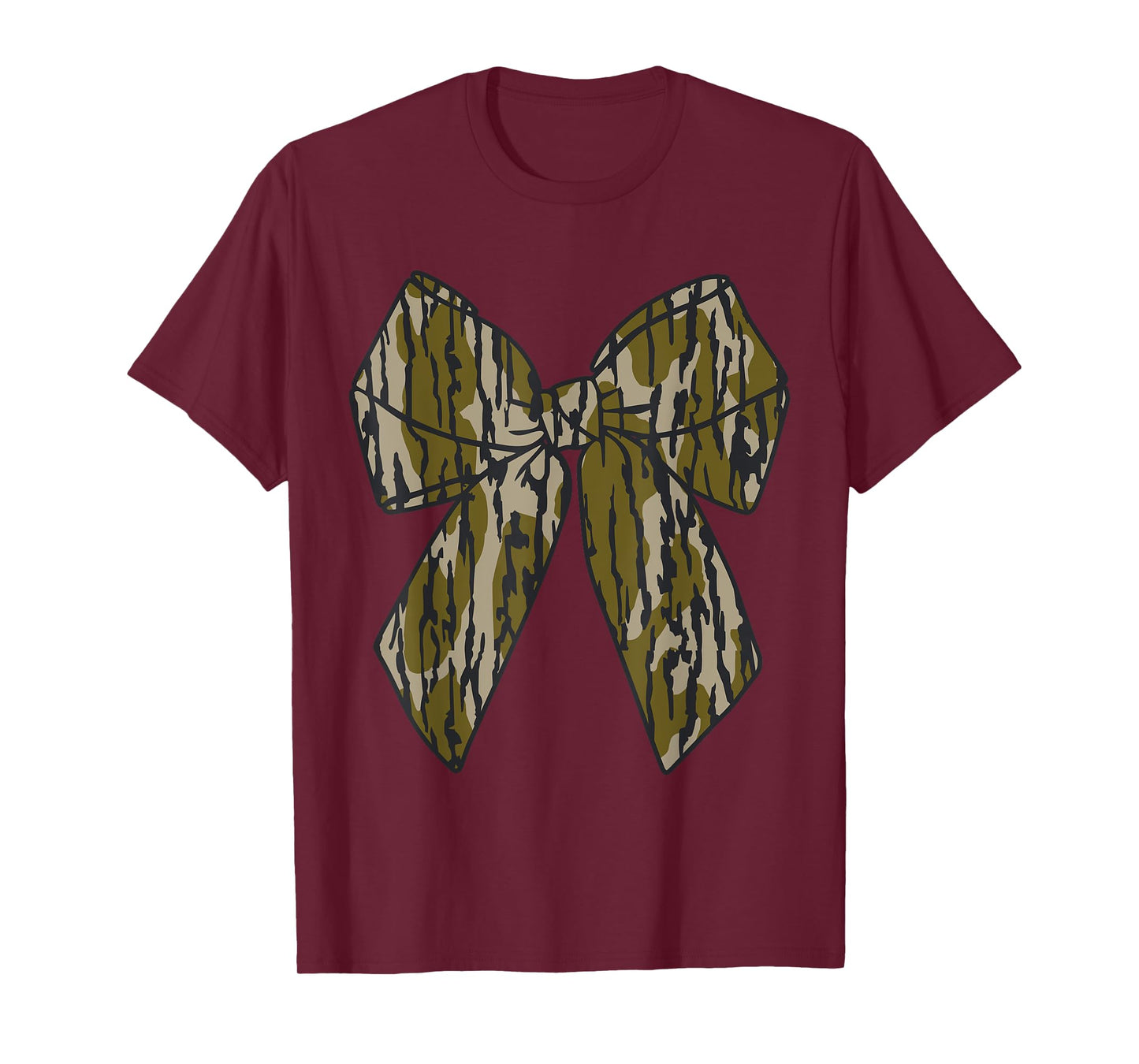 Bottomland Camo Bow Camo Coquette Bow Hunting Women Girls T-Shirt