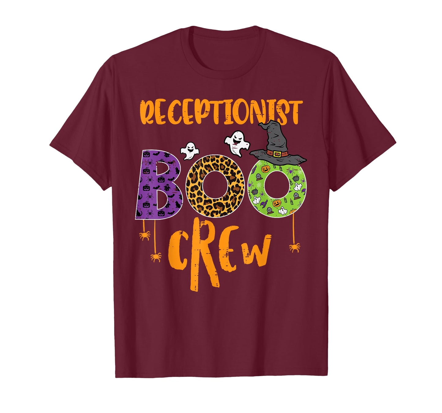 Halloween Receptionist Boo Crew Front Desk Costume Women Men T-Shirt
