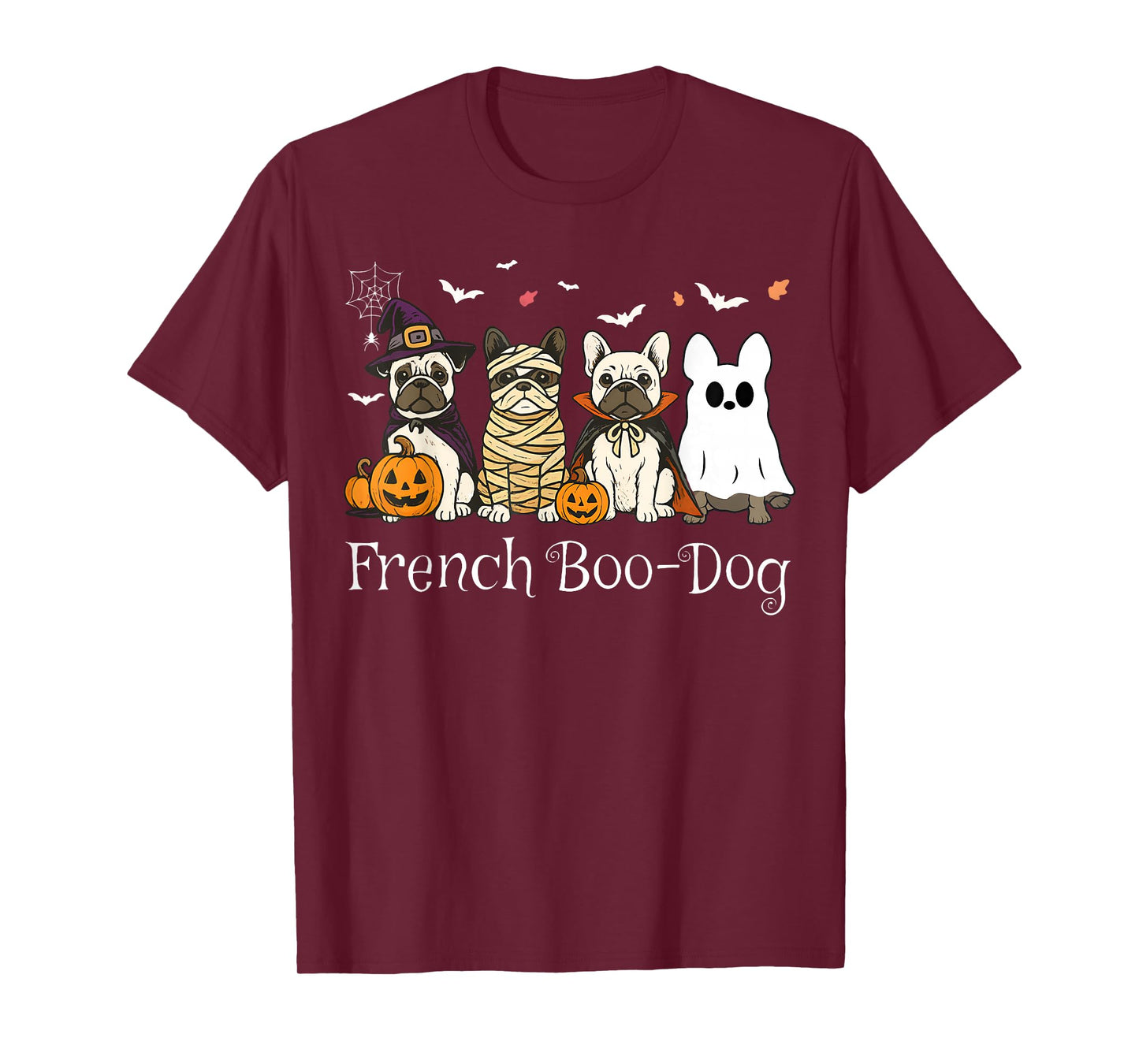 Mummy French Bulldog Halloween French Bulldog Witch Dog Mom T-Shirt