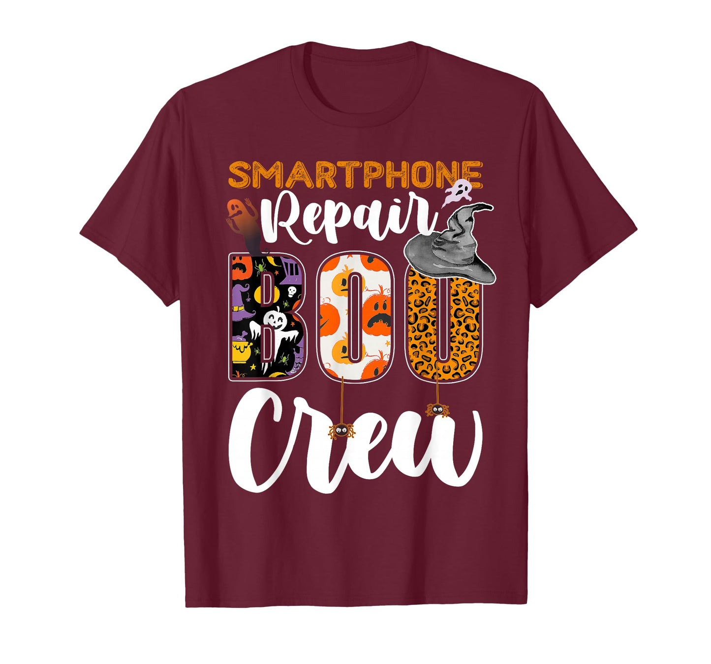 Smartphone Repair Boo Crew Halloween Match Technician T-Shirt