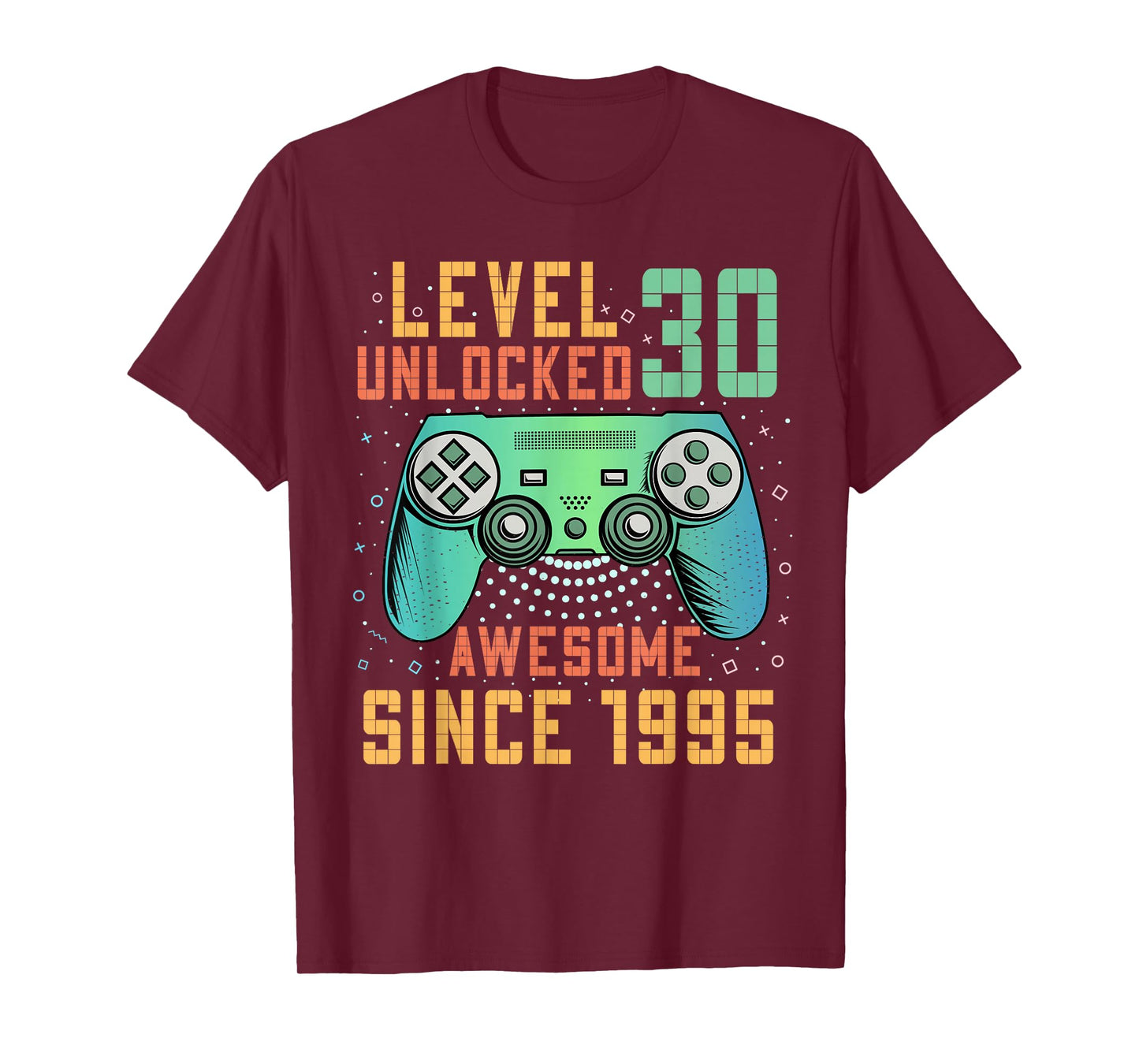 Level 30 Unlocked 30th Birthday 30 Year Old Man Gifts Gaming T-Shirt