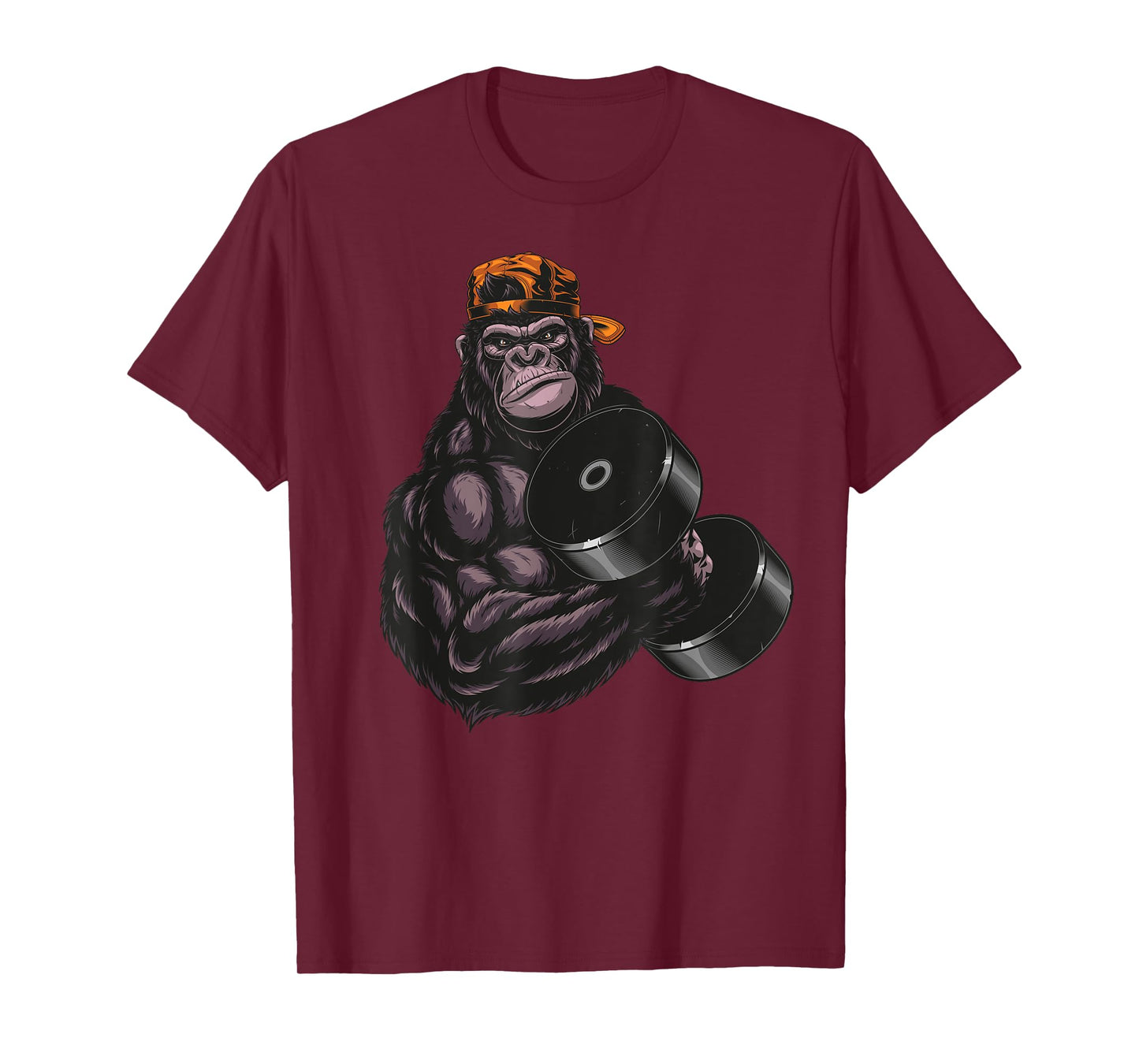 gorilla dumbbell Fitness Workout Gym for lover Bodybuilding T-Shirt
