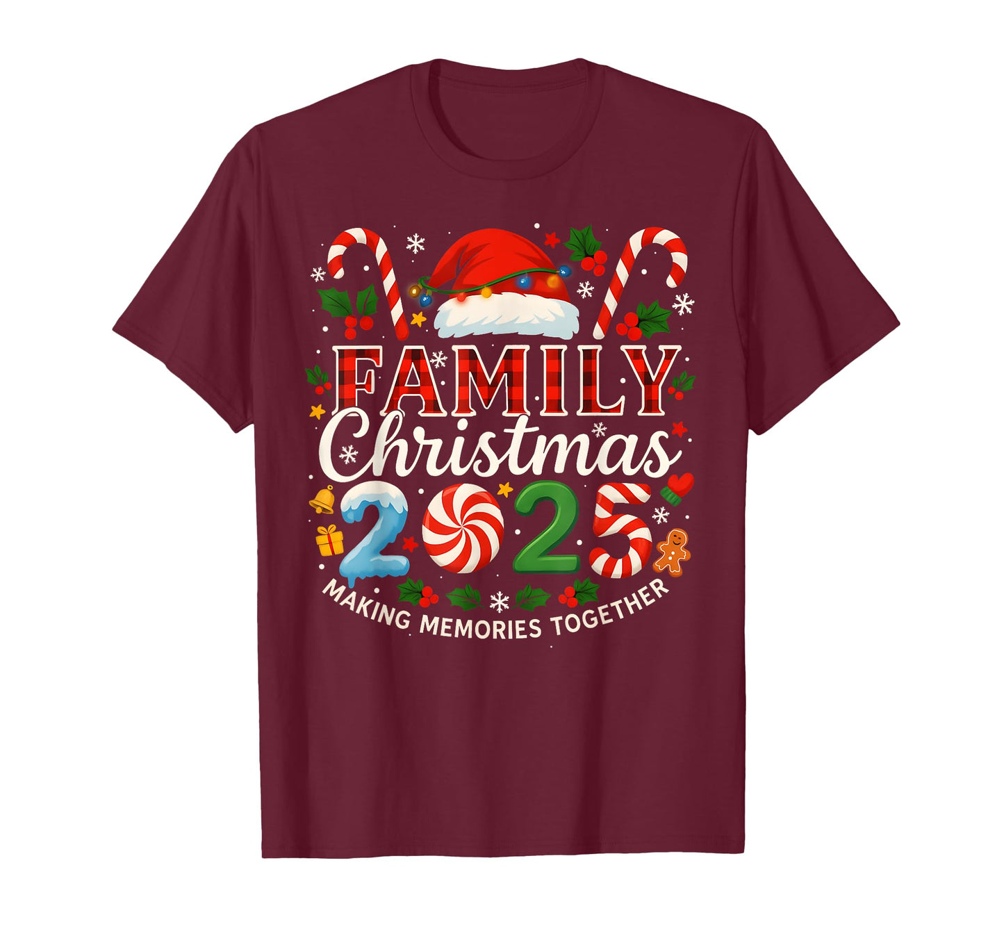 Matching Family Christmas 2025 Making Memories Together T-Shirt