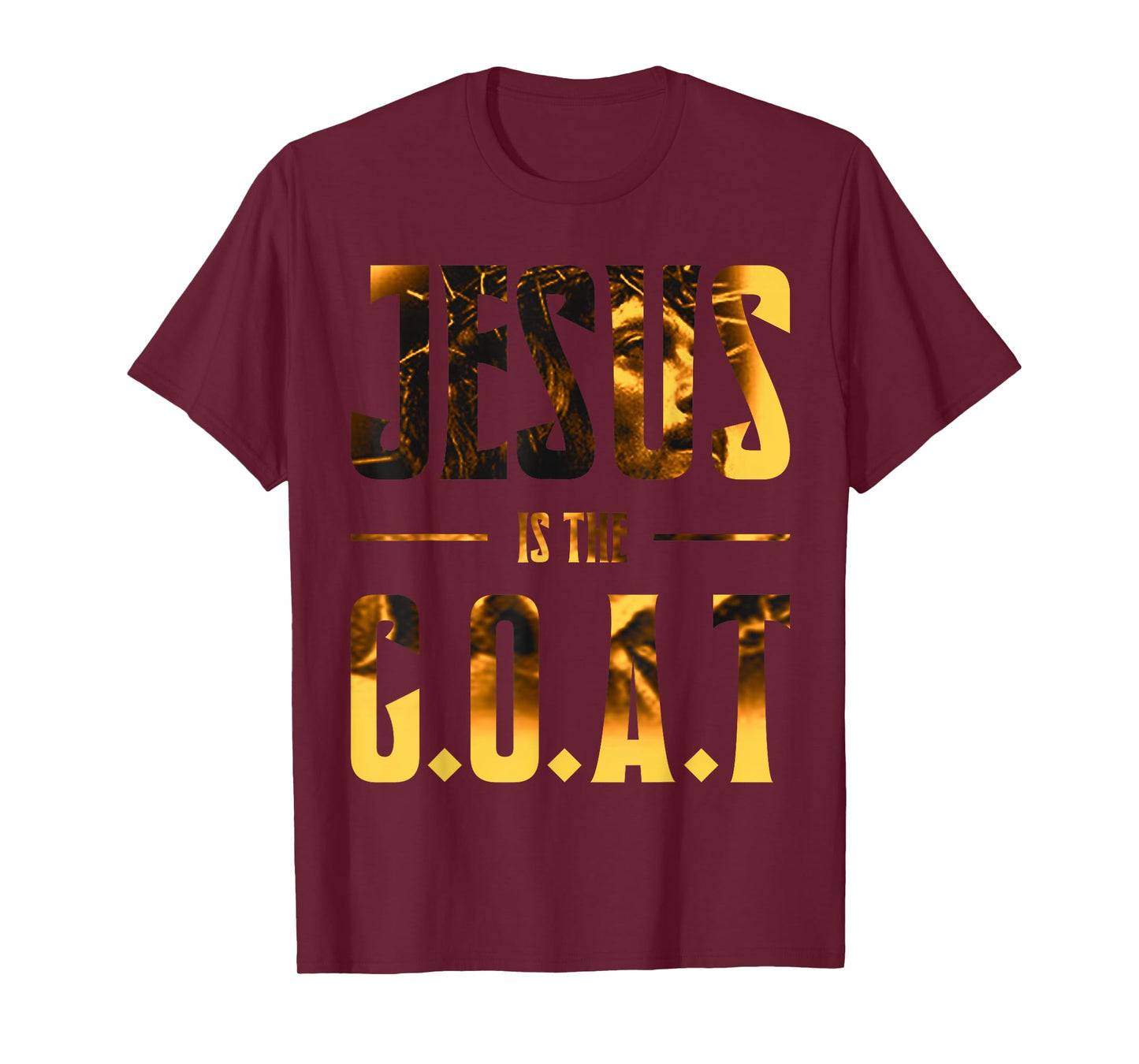 Jesus Is The G.O.A.T Inspirational Christian Graphic T-Shirt