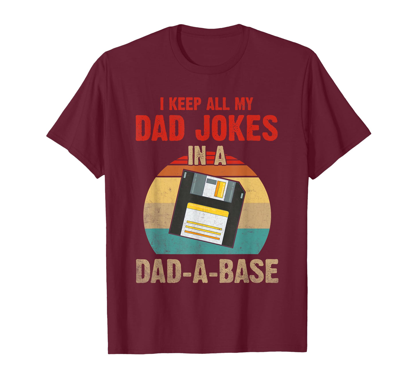 Funny Retro Dad Fathers Day Vintage Jokes Database for kids T-Shirt