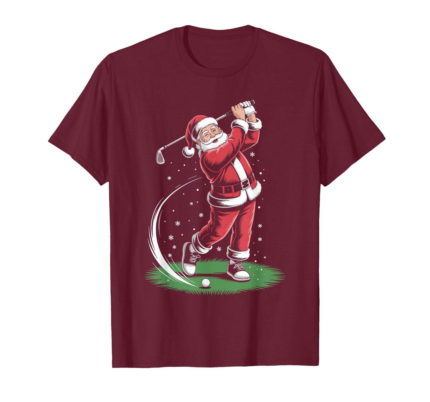 Santa Claus Golf Player Christmas Golfer Xmas Golfing T-Shirt