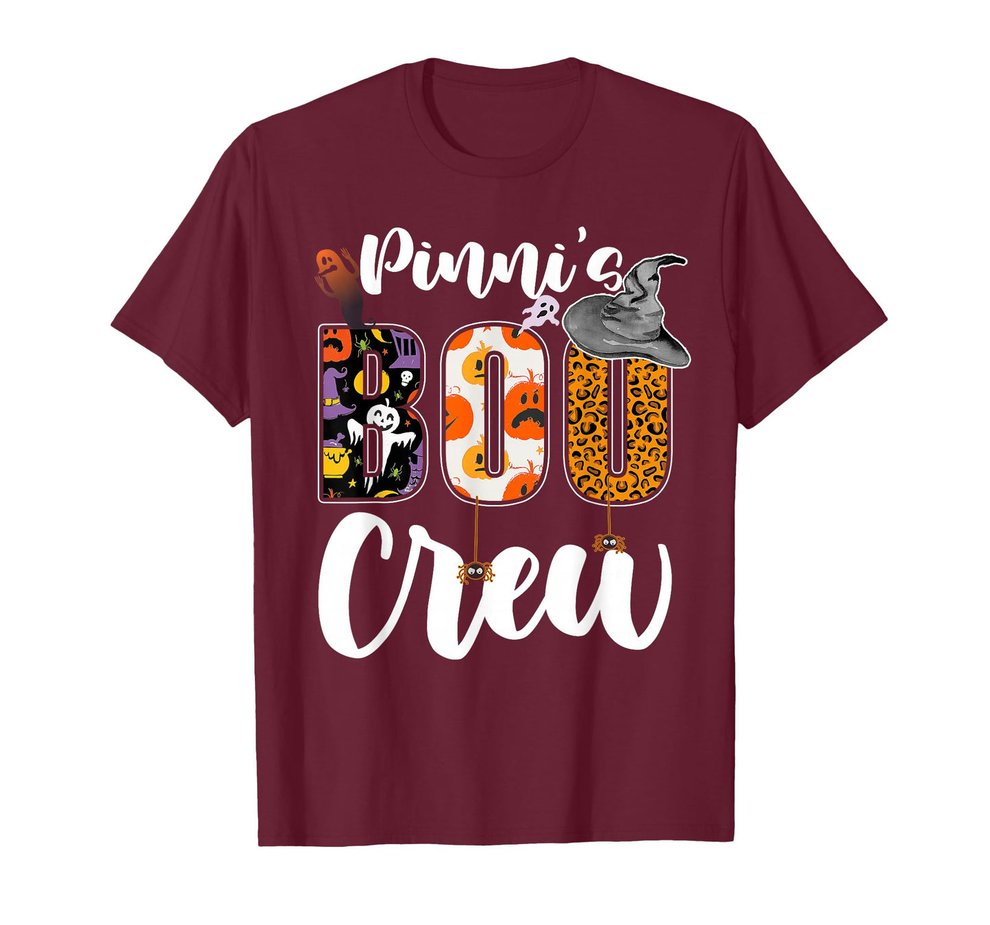 Pinni's Boo Crew Halloween Aunt Nephew Niece Matching T-Shirt