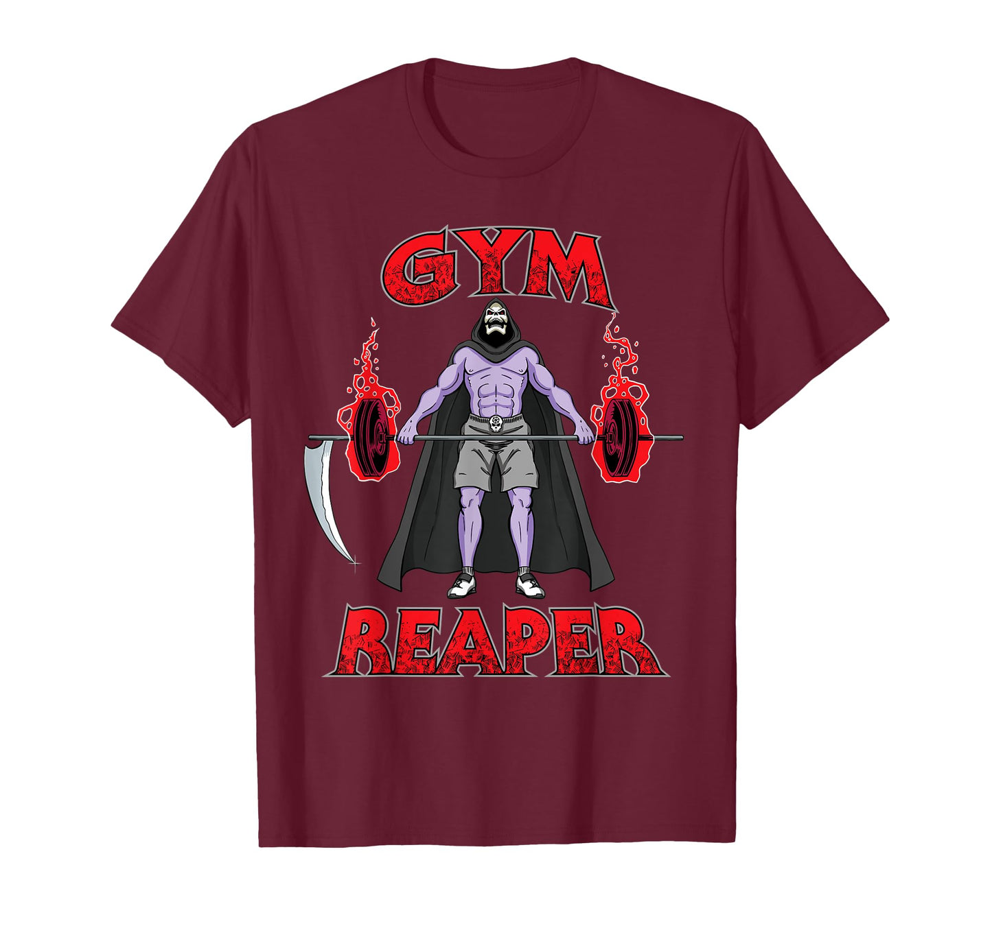 Gym Reaper - Swole Grim Reaper Halloween Gym Lifting Workout T-Shirt