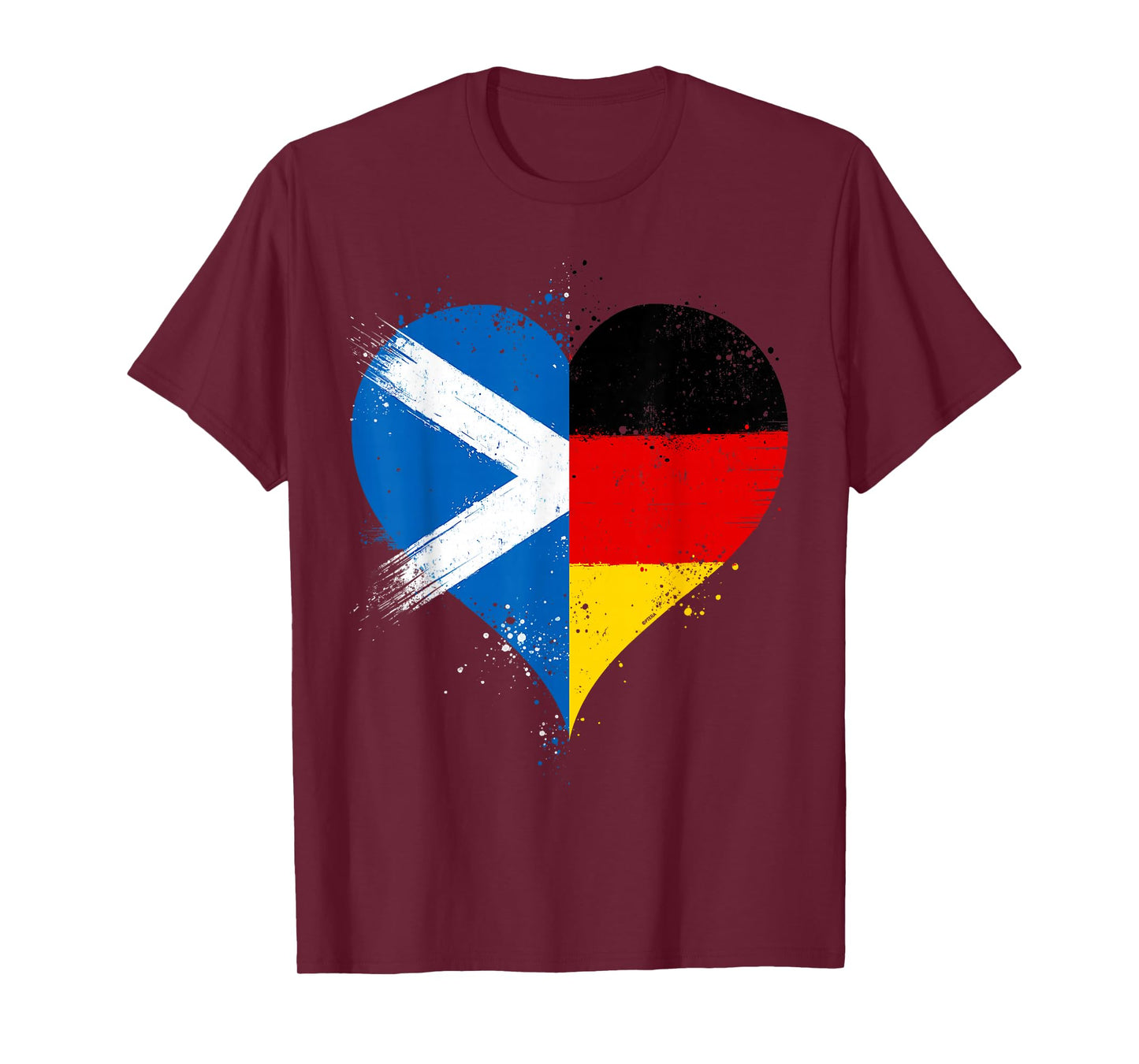 Scottish German Pride A Cool Vintage Scotland Germany Flag T-Shirt
