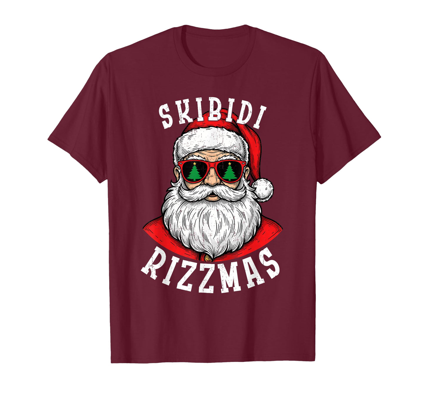 Skibidi Rizzmas Shirt Funny Merry Rizzmas Santa Christmas T-Shirt