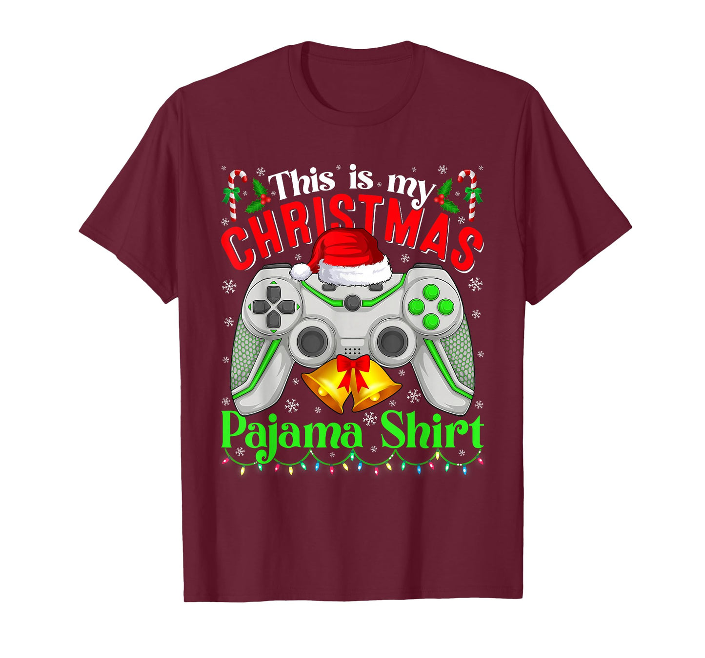 This is My Christmas Pajama Video Game Gamer Boys Teens Kids T-Shirt