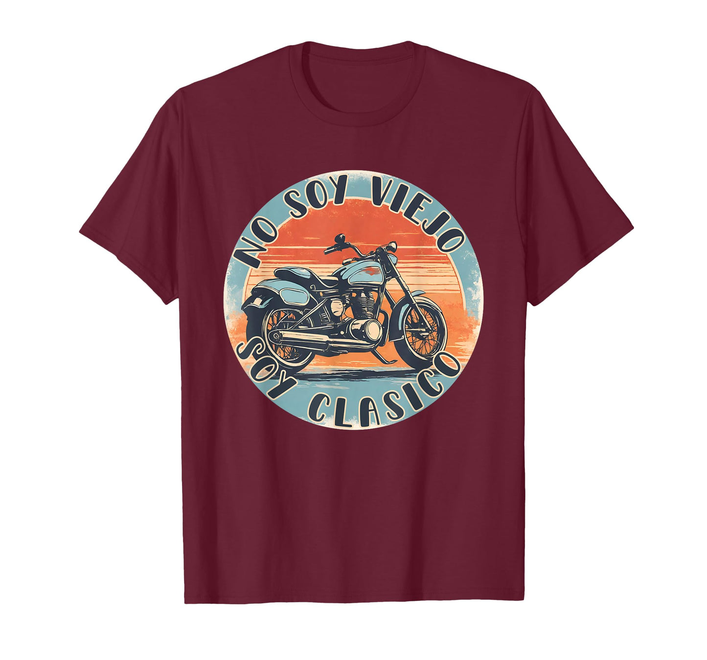 No Soy Viejo Soy Clasico Vintage Motocicleta Motorista Retro T-Shirt