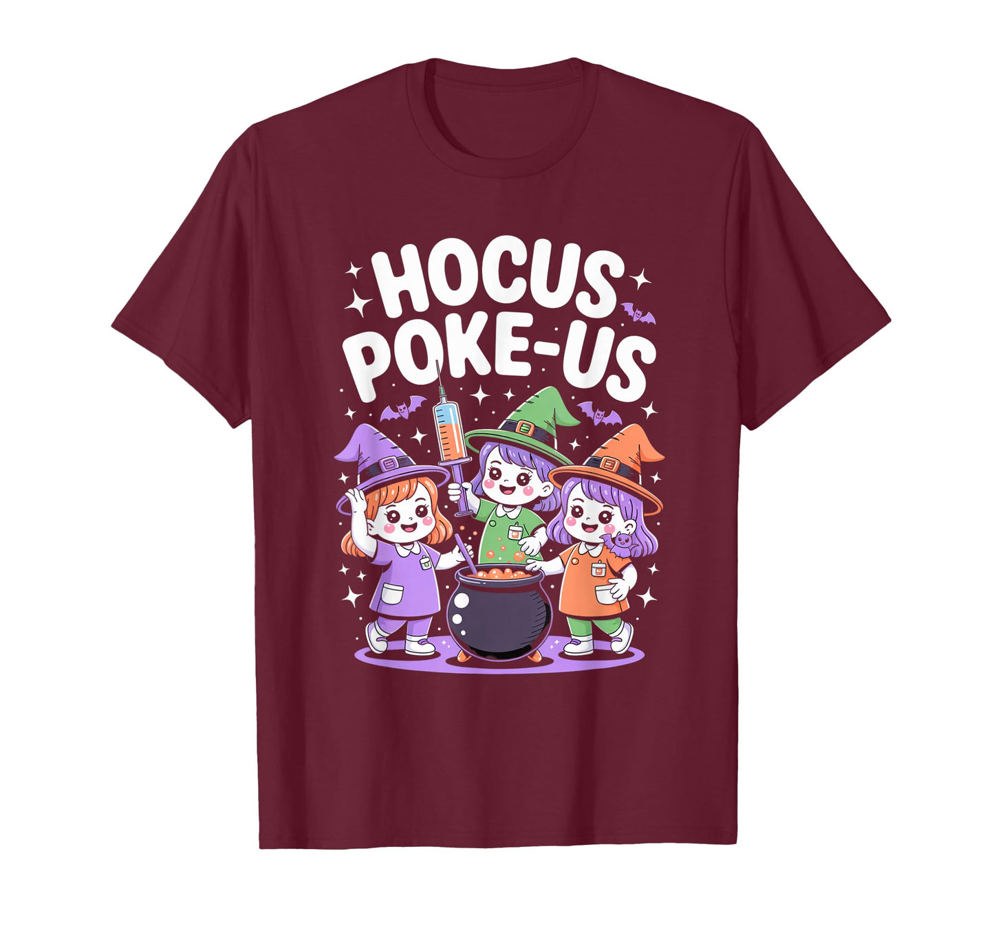 Hocus Poke-Us Nurse Witch Halloween Costume Humor T-Shirt