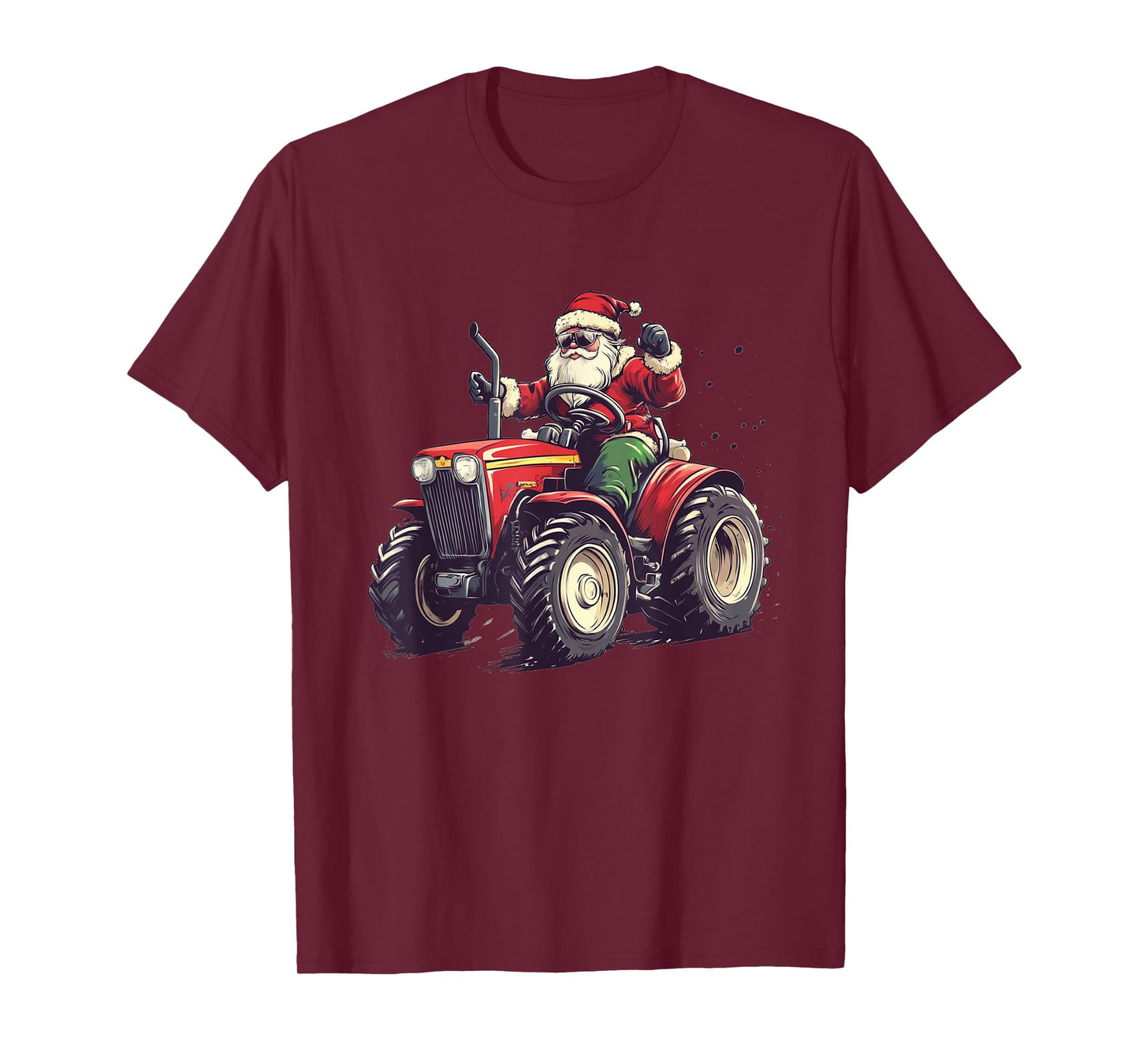 Tractor Adventures with Farmer Santa Claus for Man and Woman T-Shirt