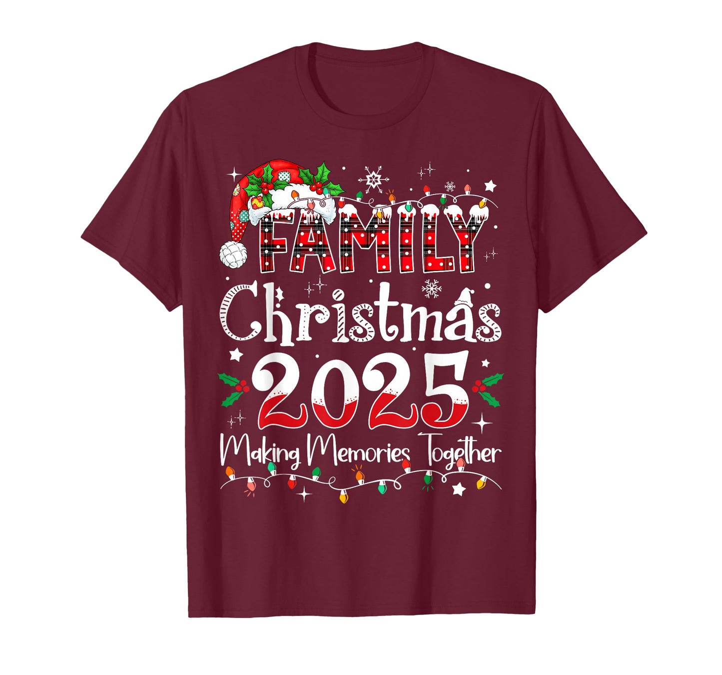 Family Christmas 2025 Matching Outfit Xmas Squad Santa T-Shirt