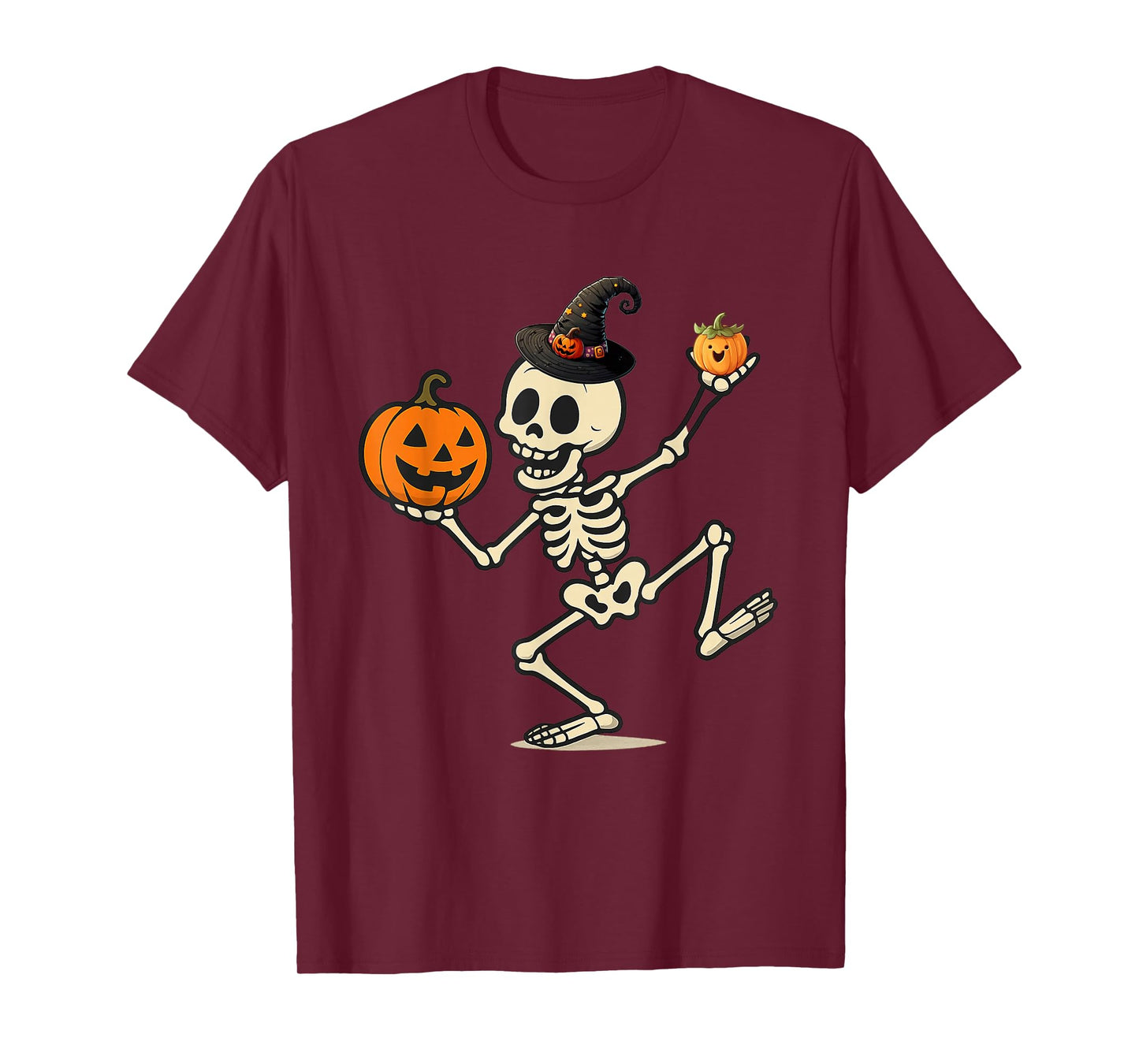Dancing Skeleton Halloween Design Cute and Fun Spooky Style T-Shirt