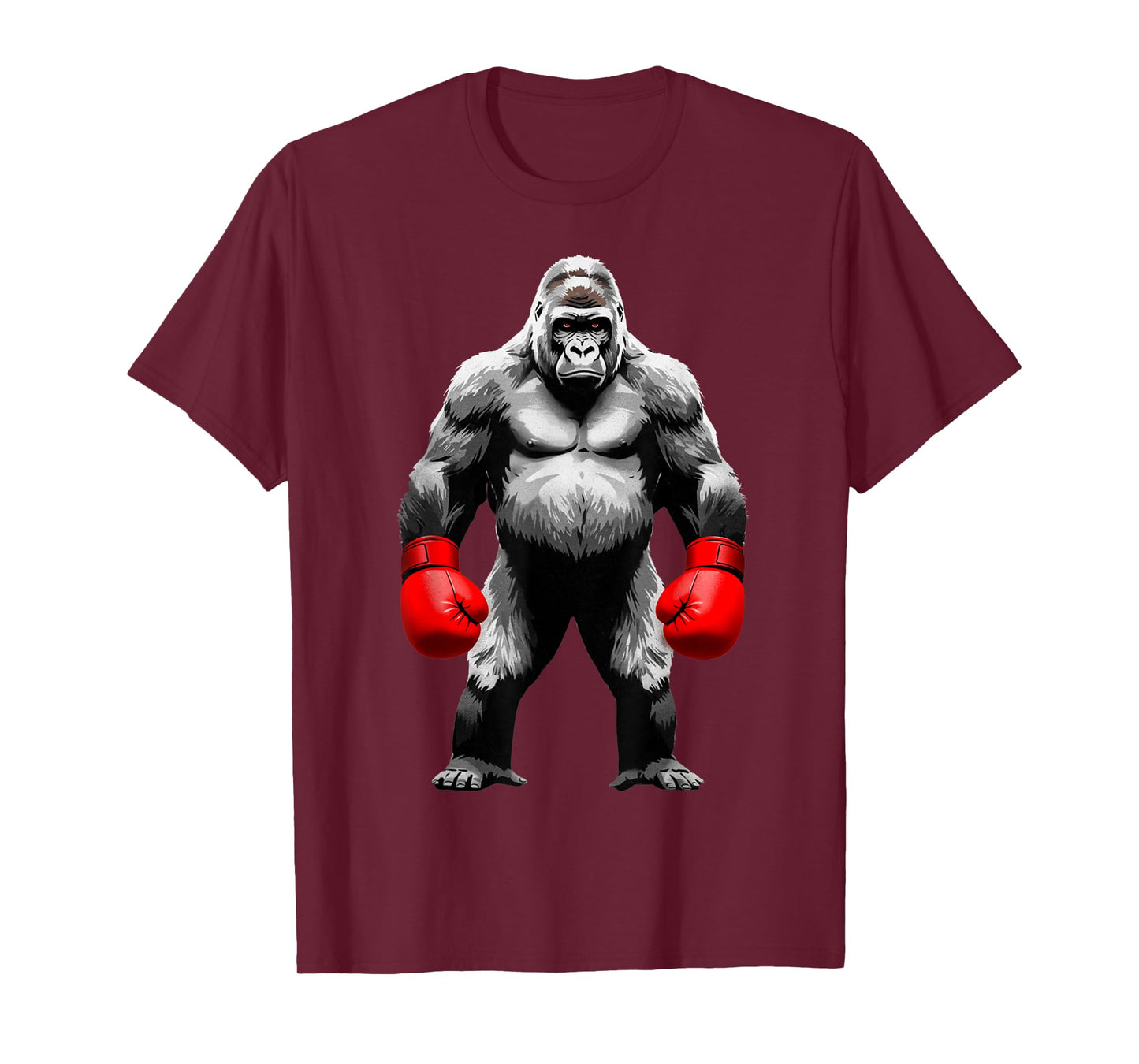 Men Gorilla Fighter Boxer Art Funny Animal Boxing T-Shirt