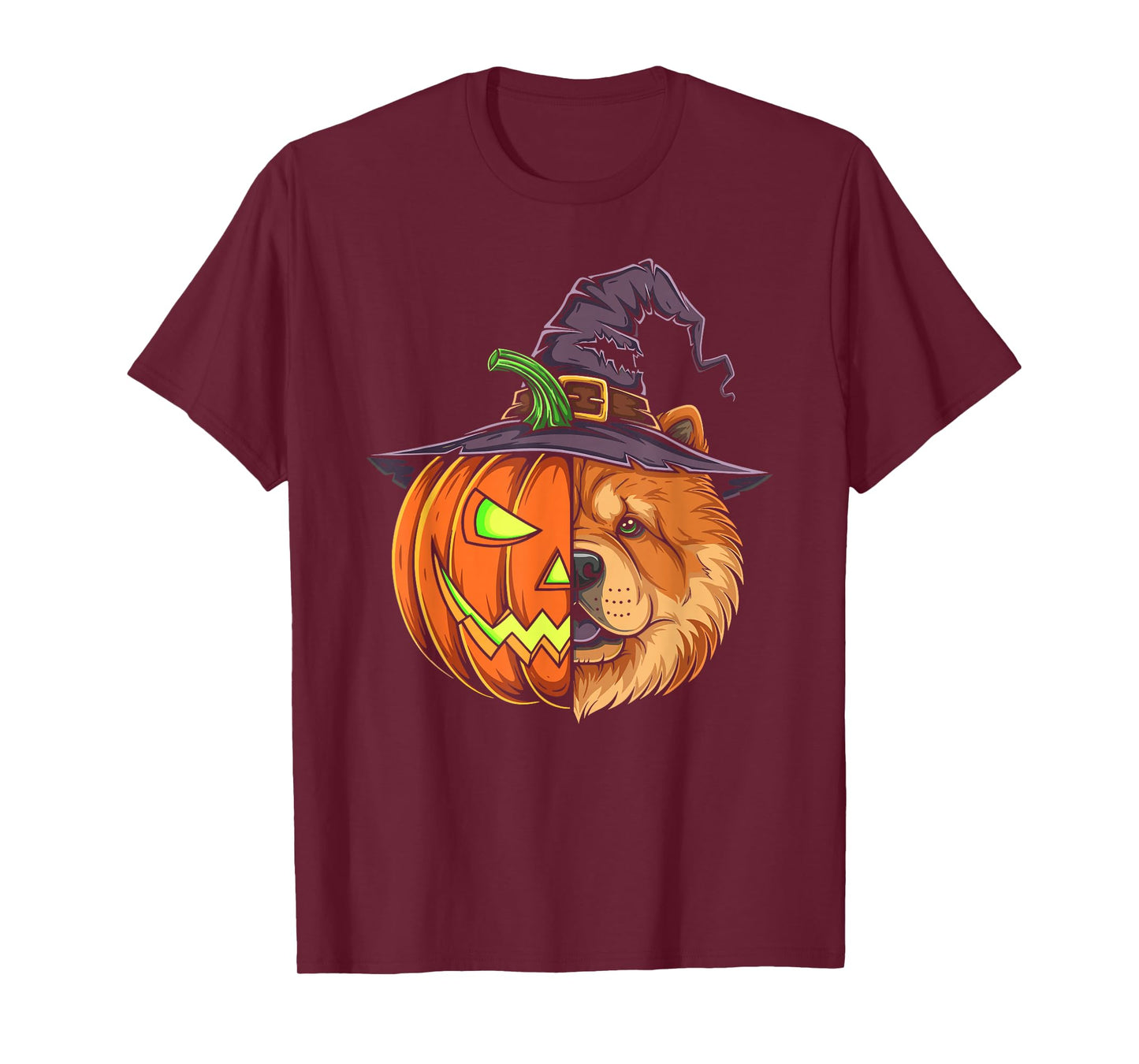 Chow Chow Pumpkin Jack O Lantern Halloween Kids Mens Womens T-Shirt