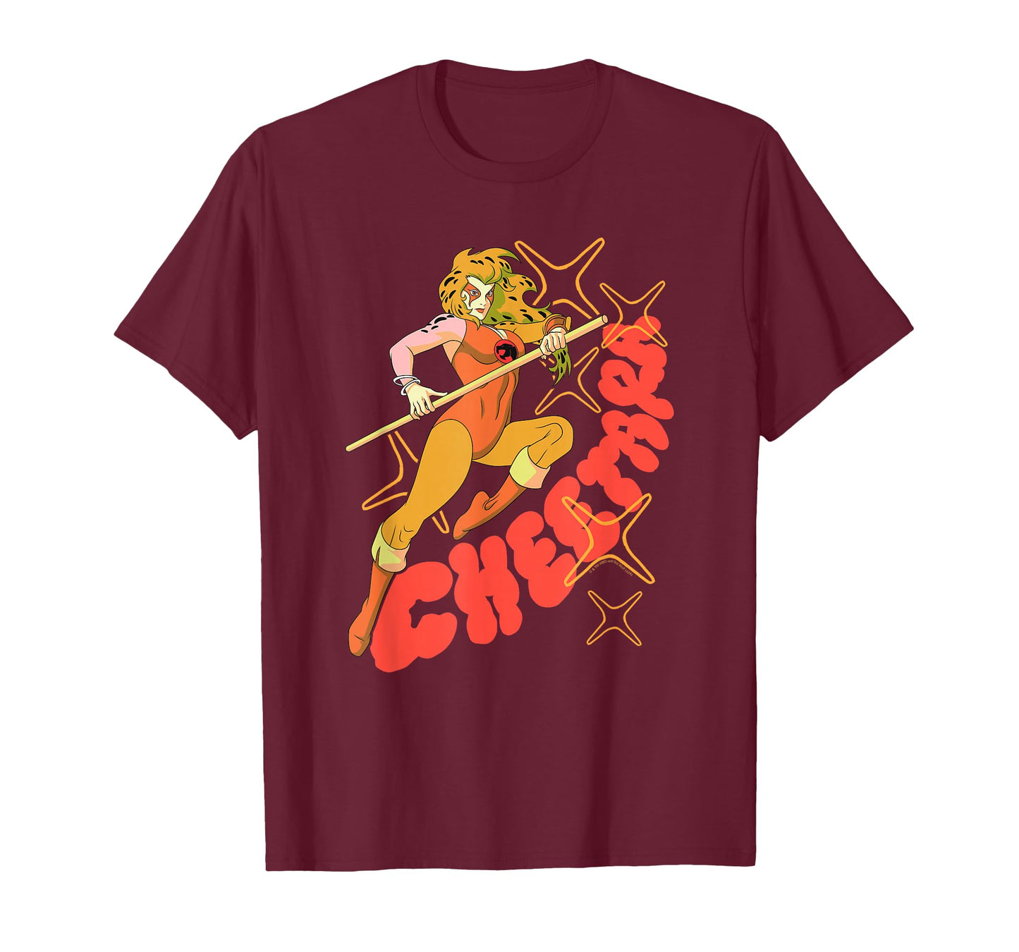 Ripple Junction x Thundercats Cheetara Warrior Retro Cartoon T-Shirt, Small, Black