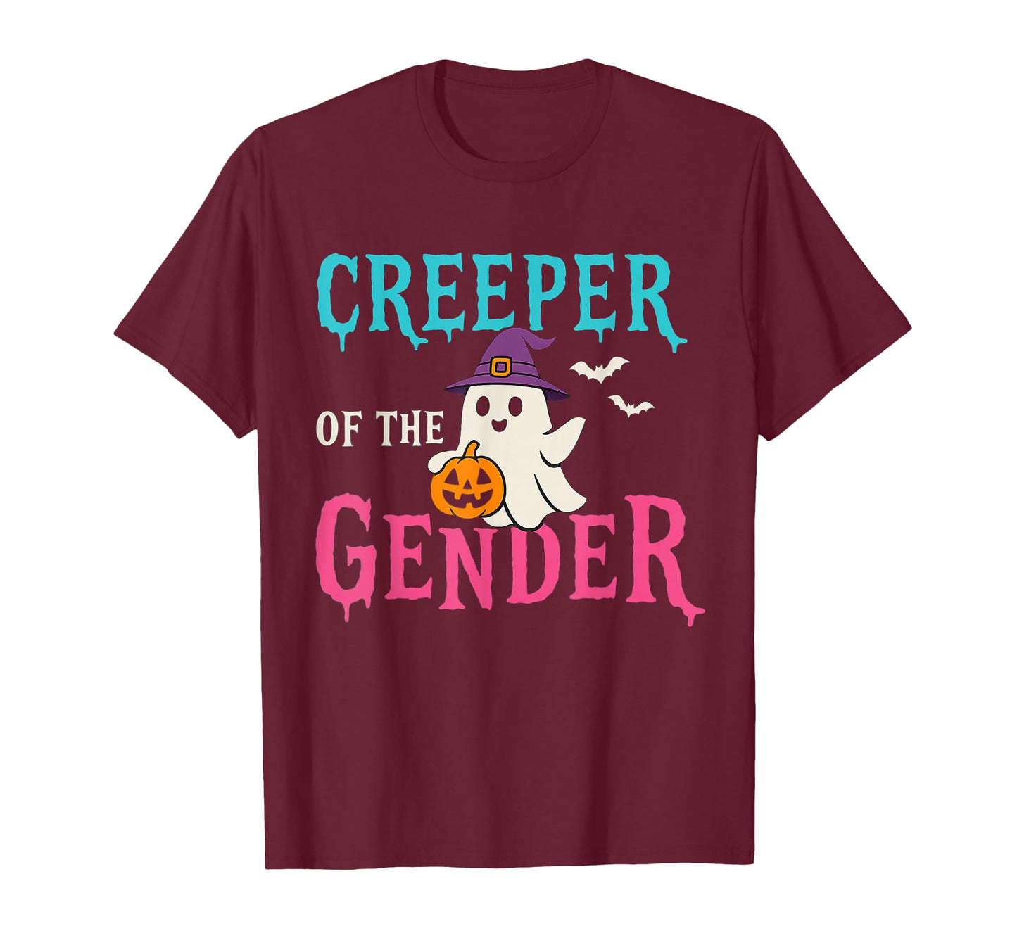 Creeper of The Gender Cute Ghost Halloween Gender Reveal T-Shirt