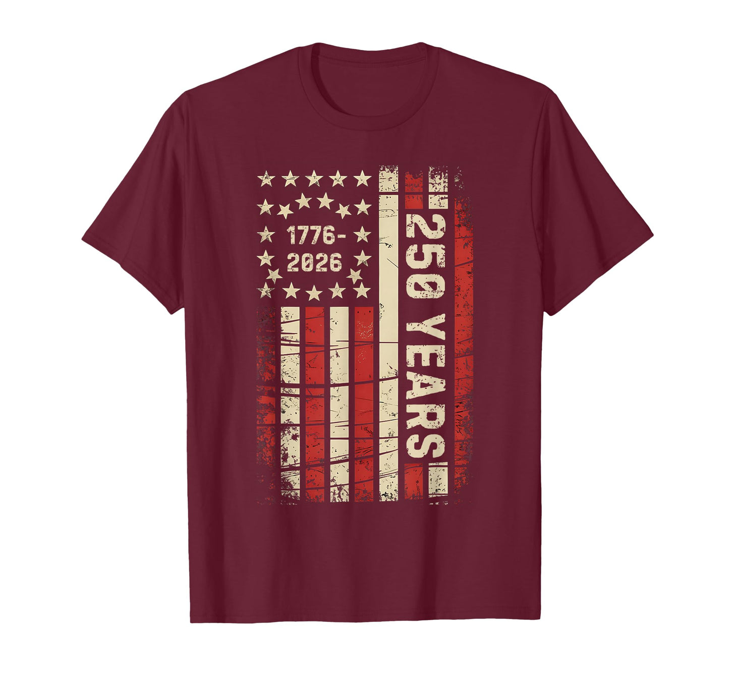 250 Years America Anniversary 250th Independence Day Vintage T-Shirt