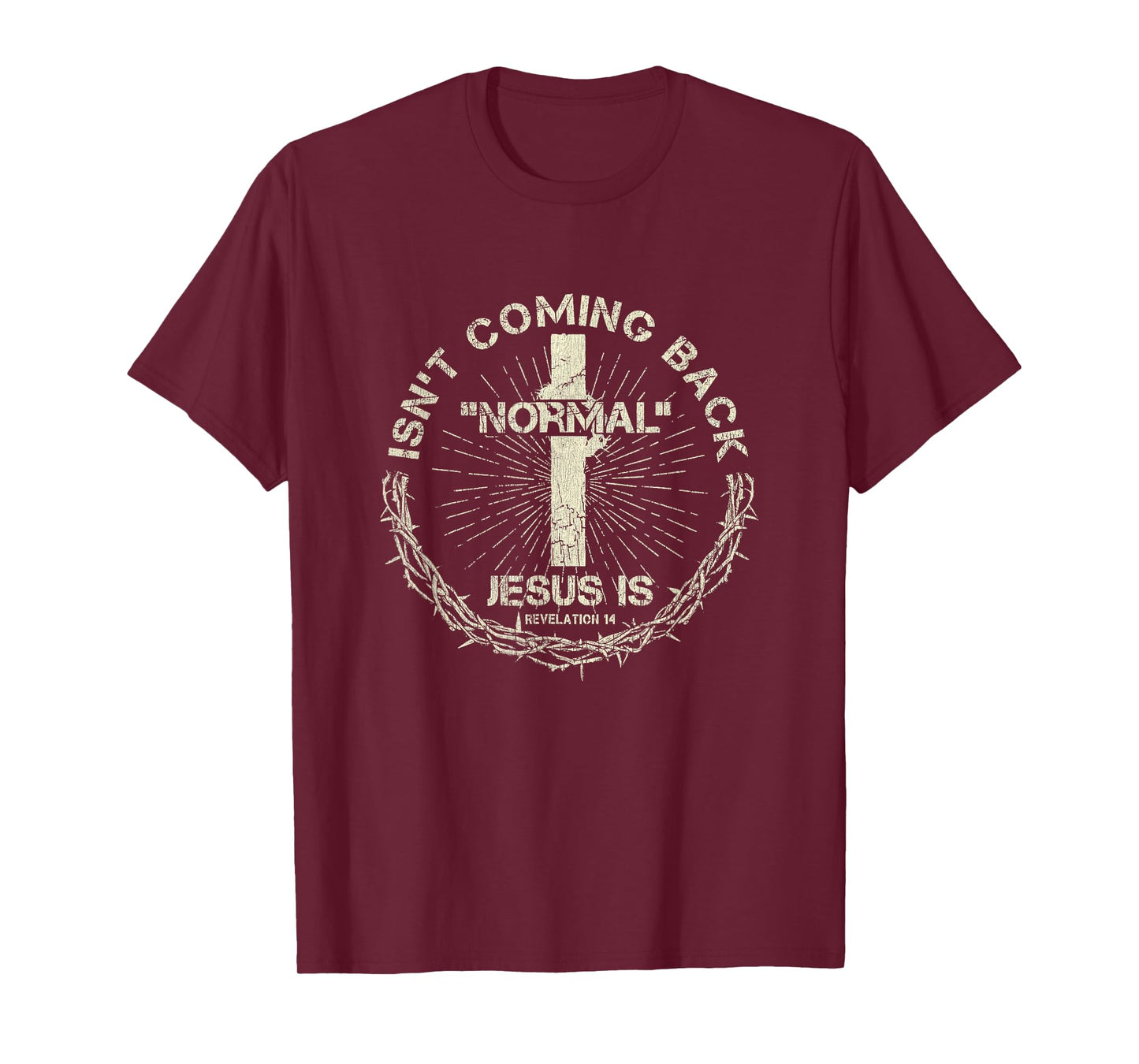 Vintage Retro Normal Isn't Coming Back Jesus Is God Bible T-Shirt