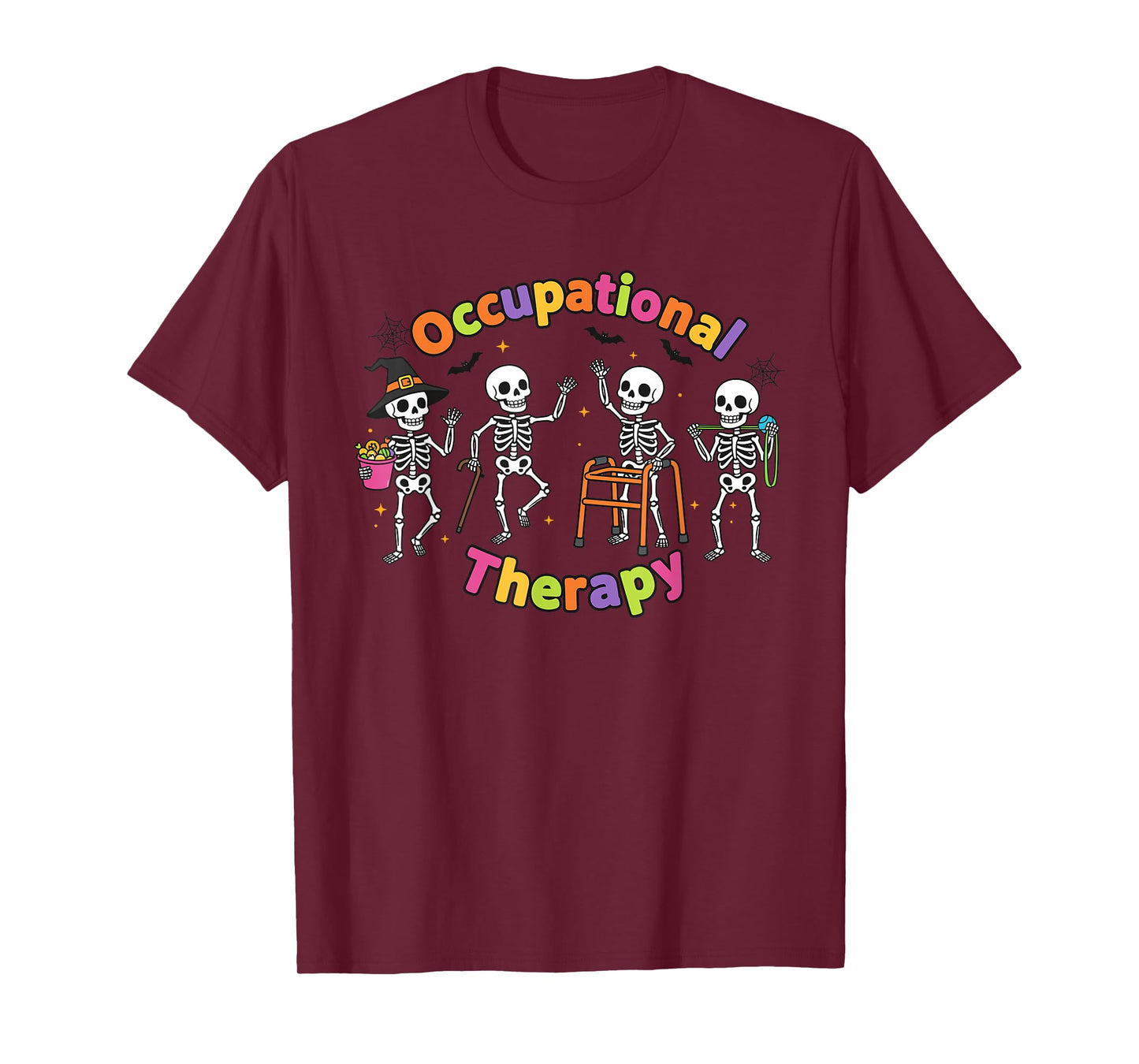 Occupational Therapy Halloween Skeletons OT Squad T-Shirt