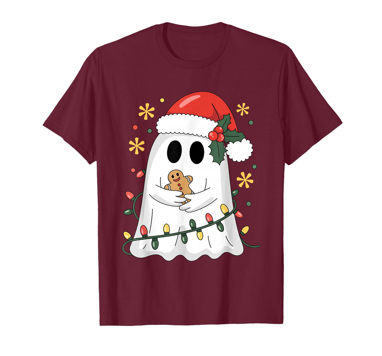 Ghost Christmas Santa Spooky Christmas T-Shirt