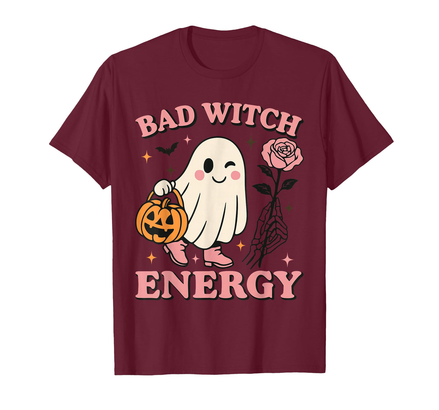 Bad Witch Energy Funny Halloween T-Shirt