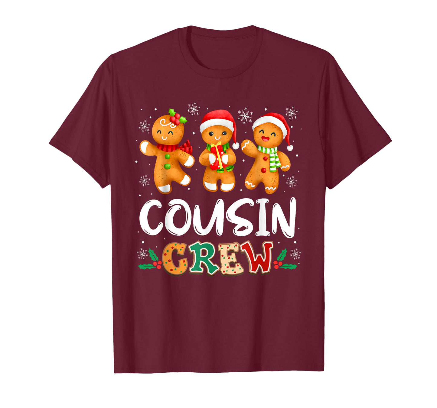 Christmas Cousin Crew Santa Hat Family Matching Funny Xmas T-Shirt