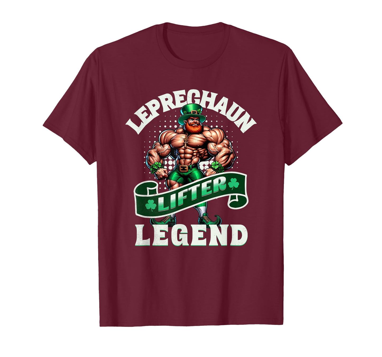 Leprechaun Lifter Legend Muscle Funny Irish Workout Gym T-Shirt