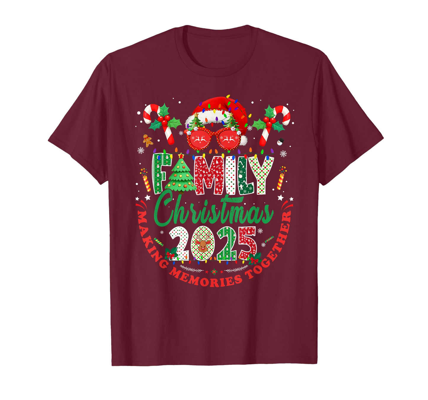 Family Christmas 2025 Matching Outfit Xmas Men Women Kids T-Shirt