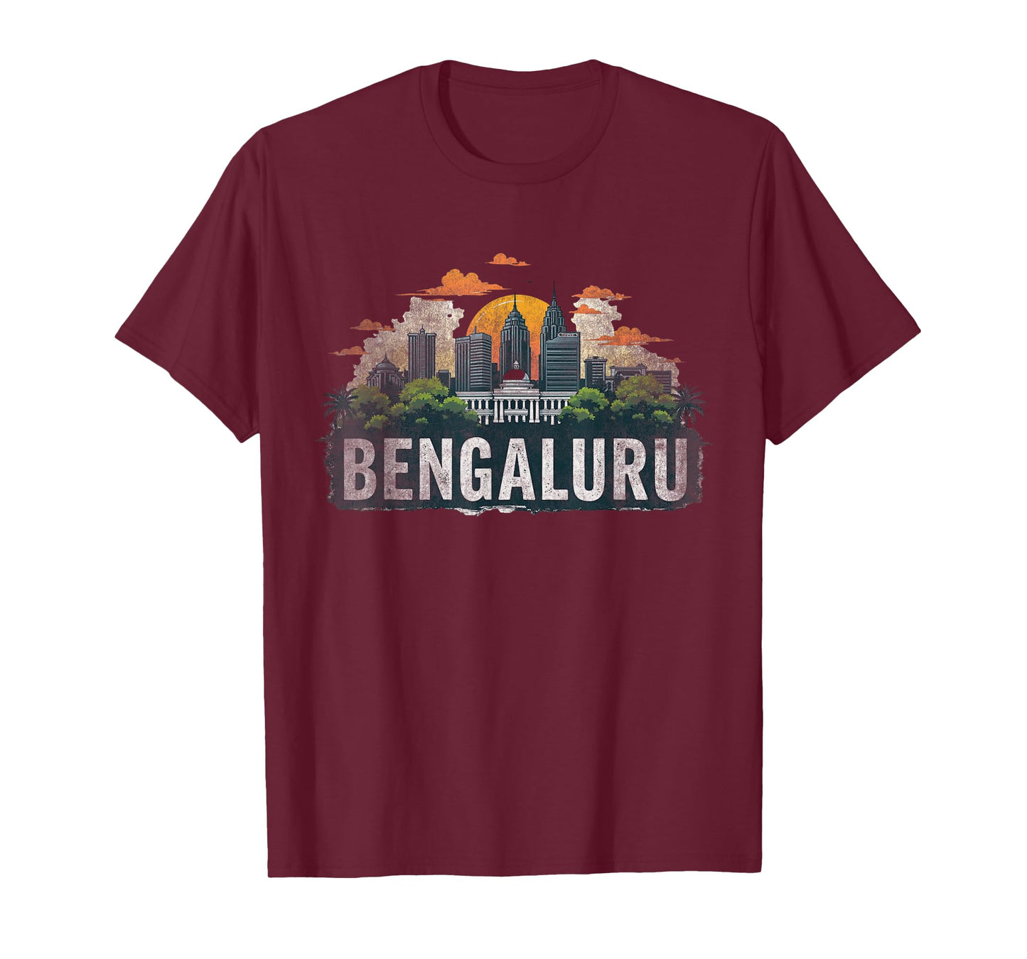 Retro Bengaluru Landscape Vintage Souvenir T-Shirt