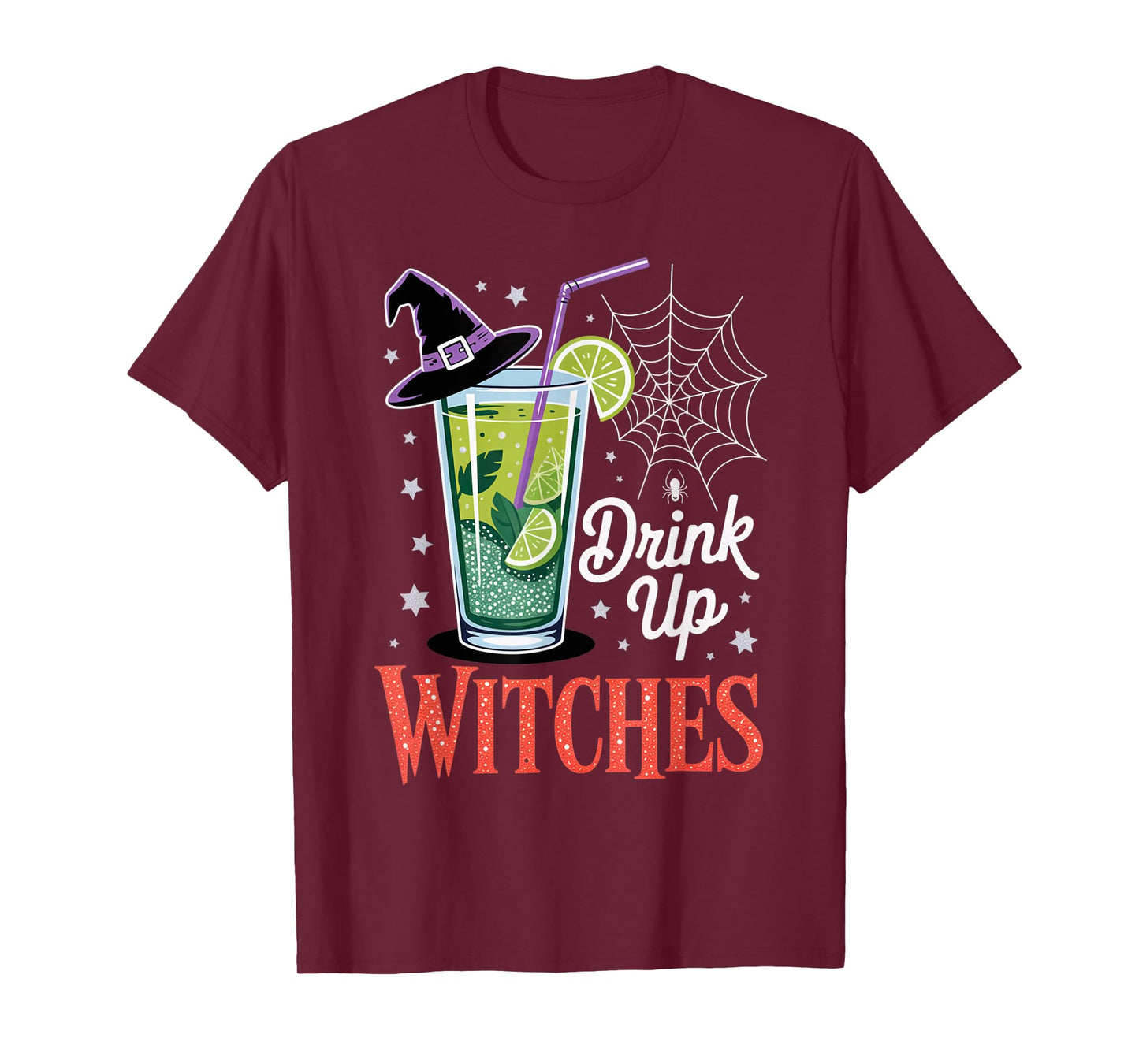 Drink Up Witches Mojito Cocktail Funny Halloween Outfit T-Shirt