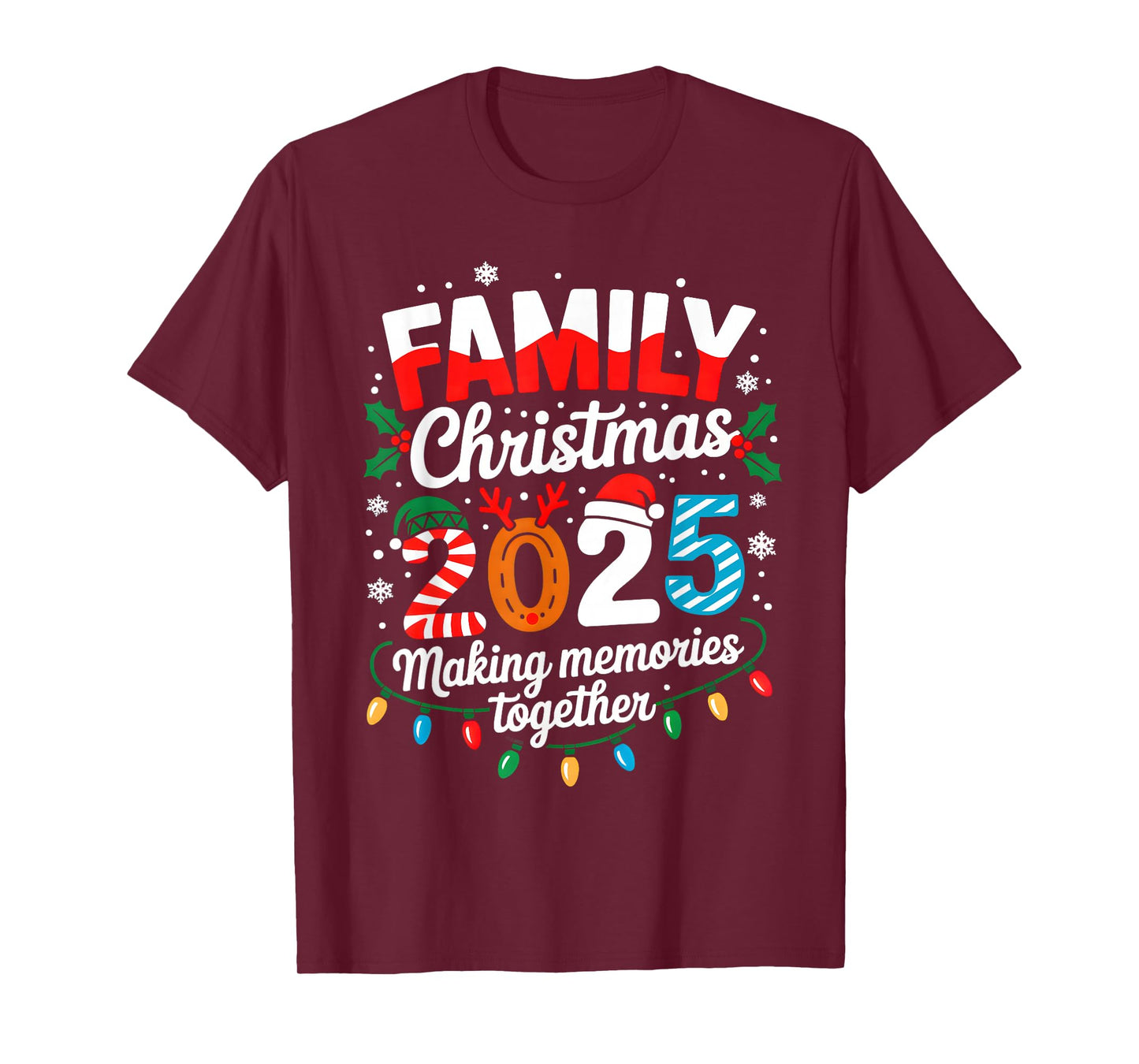 Family Christmas 2025 Matching Family Xmas Squad Santa 2025 T-Shirt